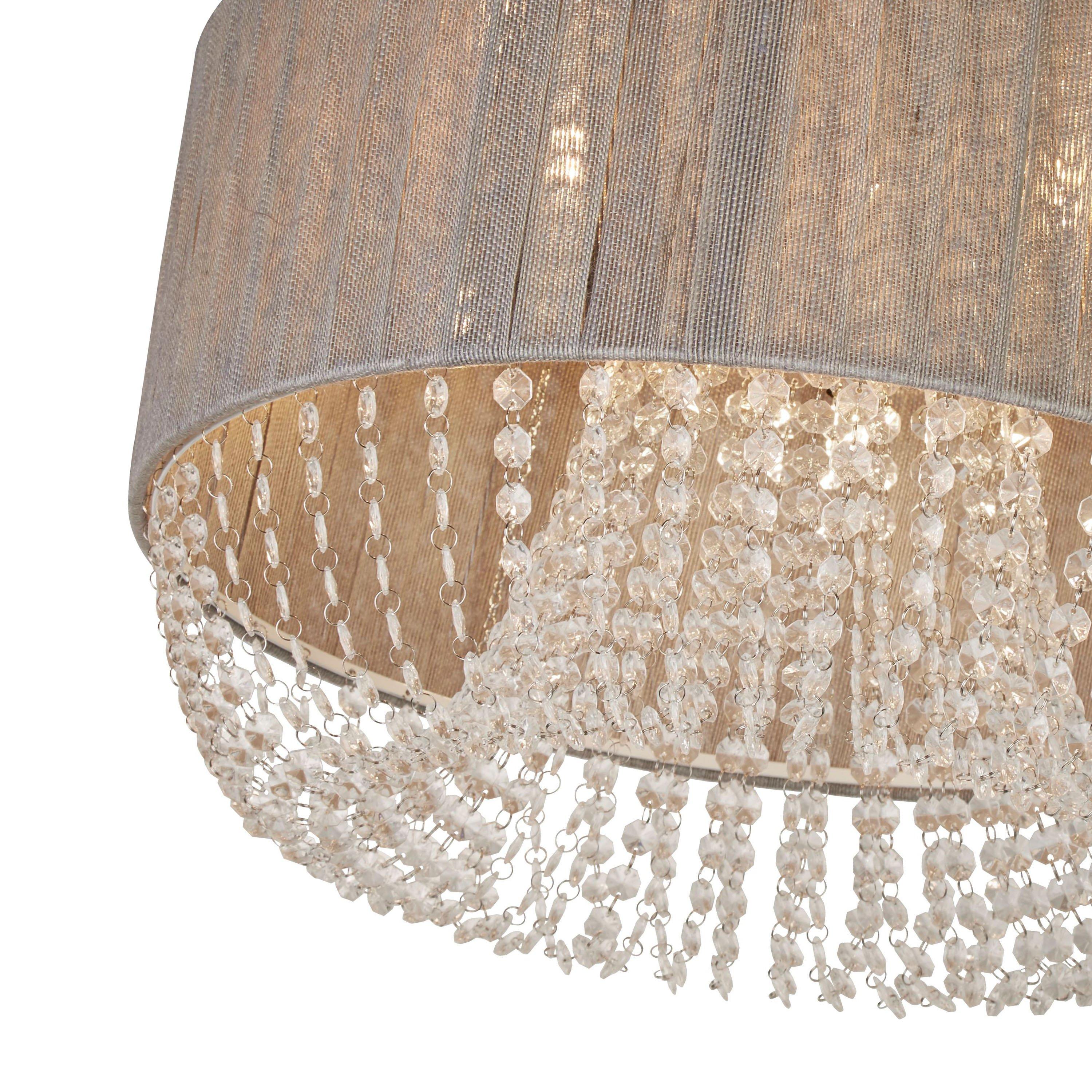 Grey - Lighting Collection - Shade Droplet 5 Light Ceiling - 2