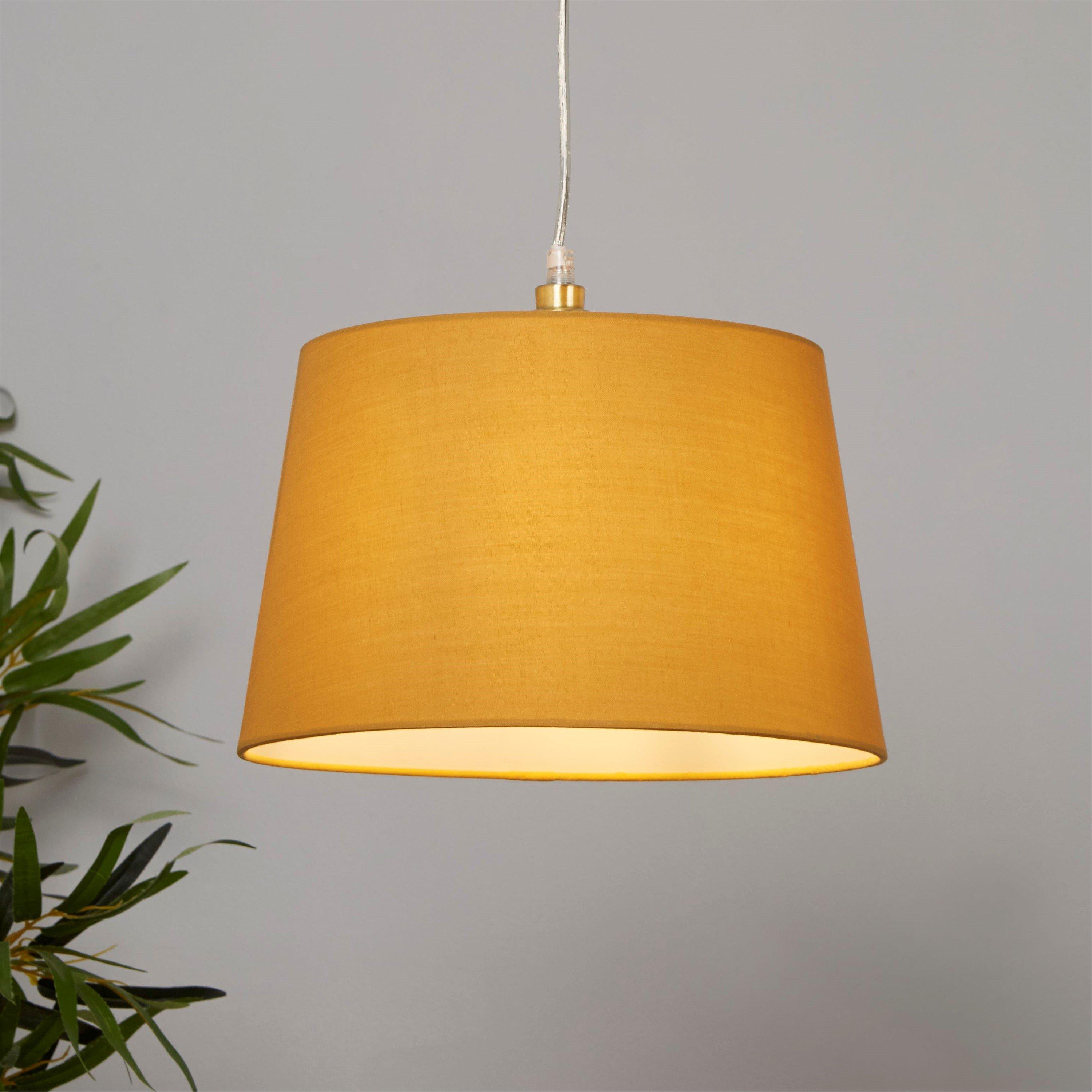 Lighting Collection  Tapered Shade - Ochre - 30cm