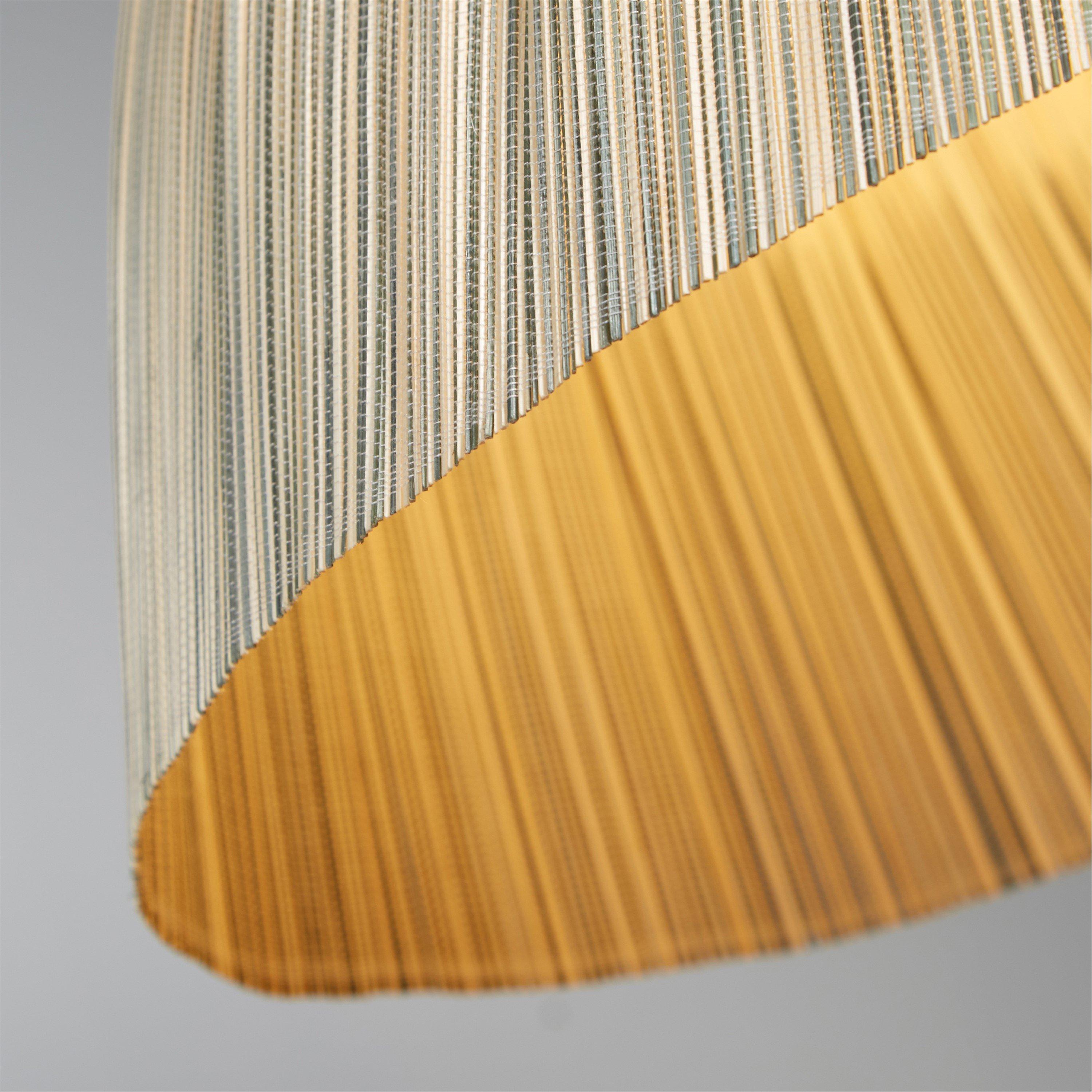 Natural - Lighting Collection - Bamboo Ombre Stripe Petrol 58cm - 2