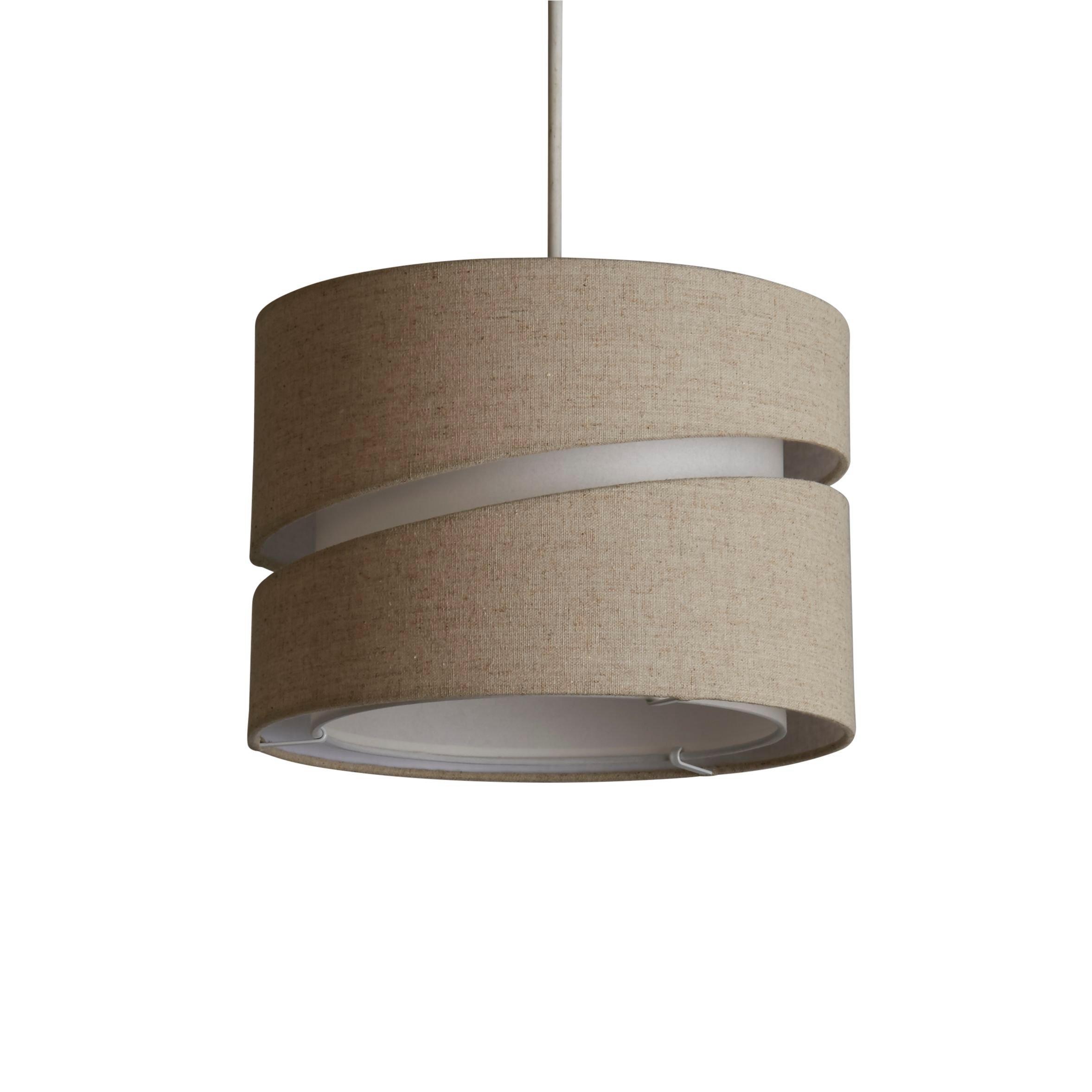 Natural - Lighting Collection - Linen Shade Two Tier - 3