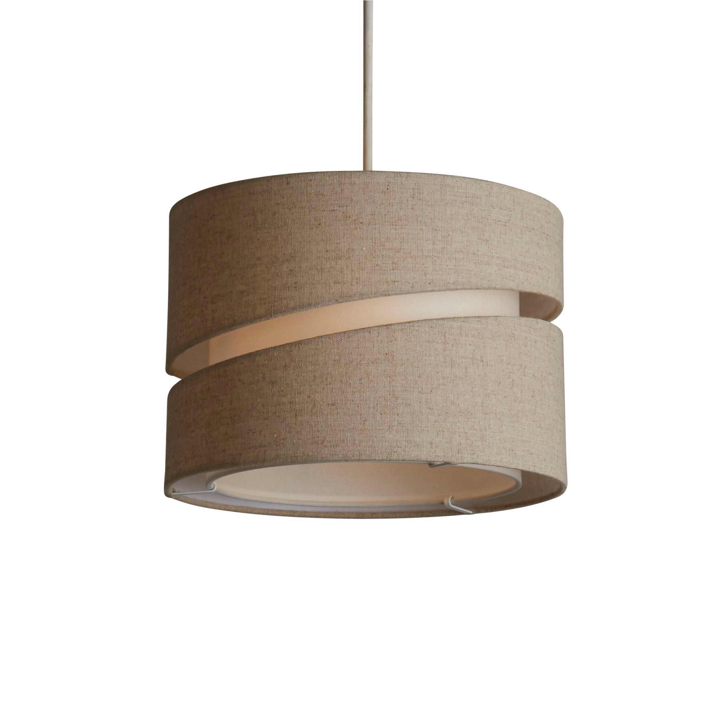 Natural - Lighting Collection - Linen Shade Two Tier - 4