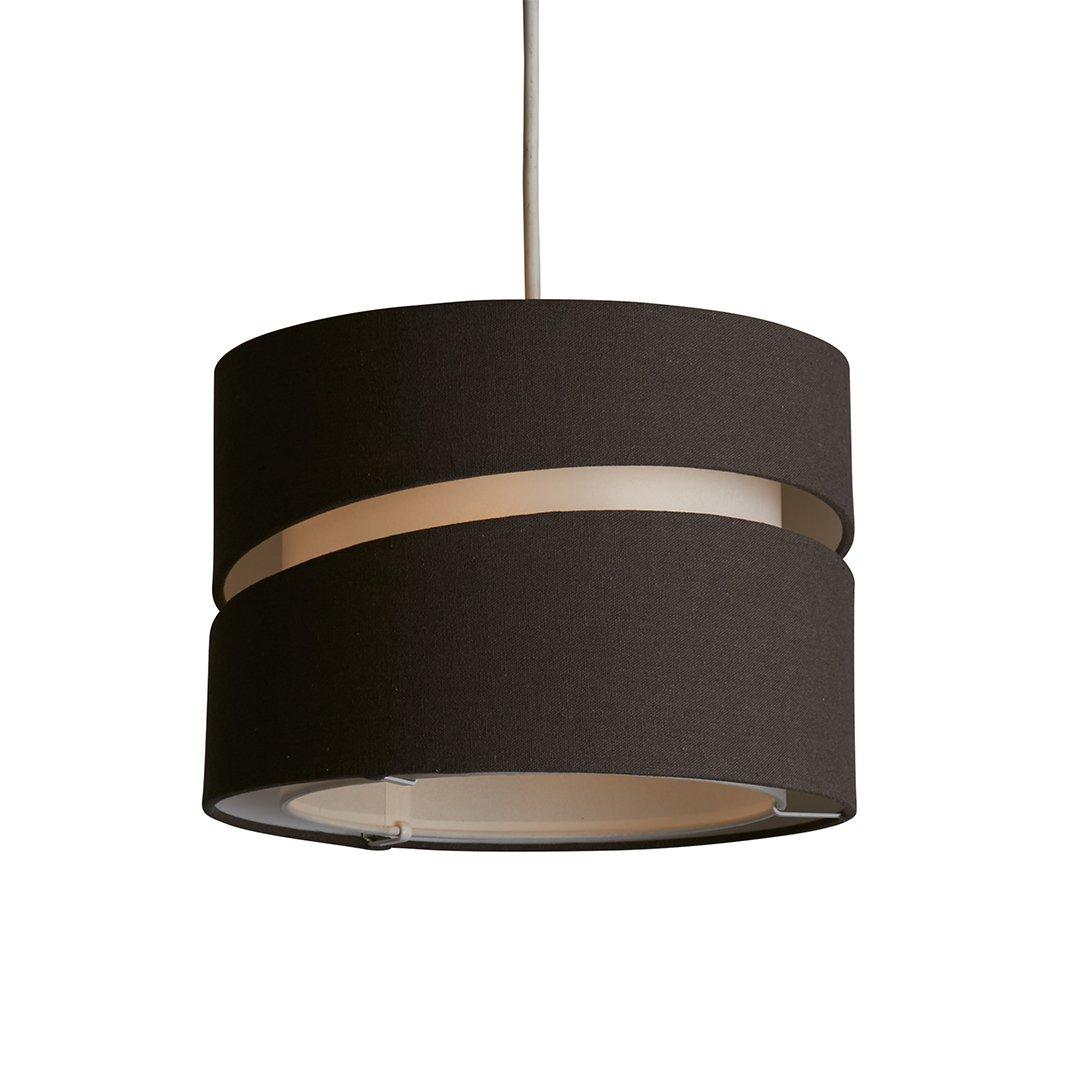 Grey - Lighting Collection - Linen Shade Two Tier - 4