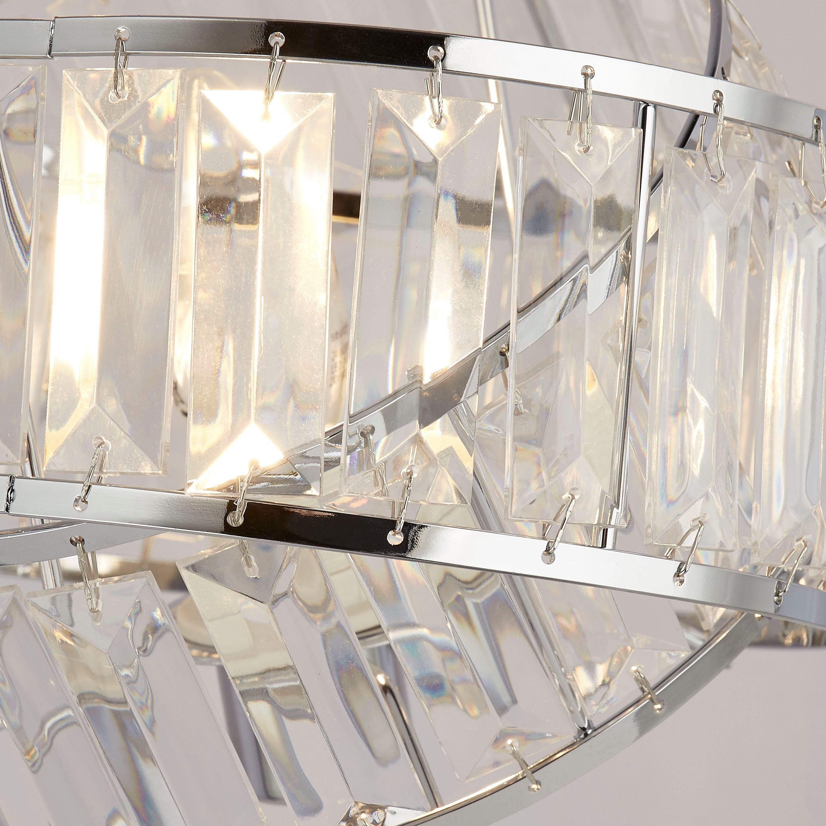 Chrome - Lighting Collection - Band Chrome Table Lamp - 2