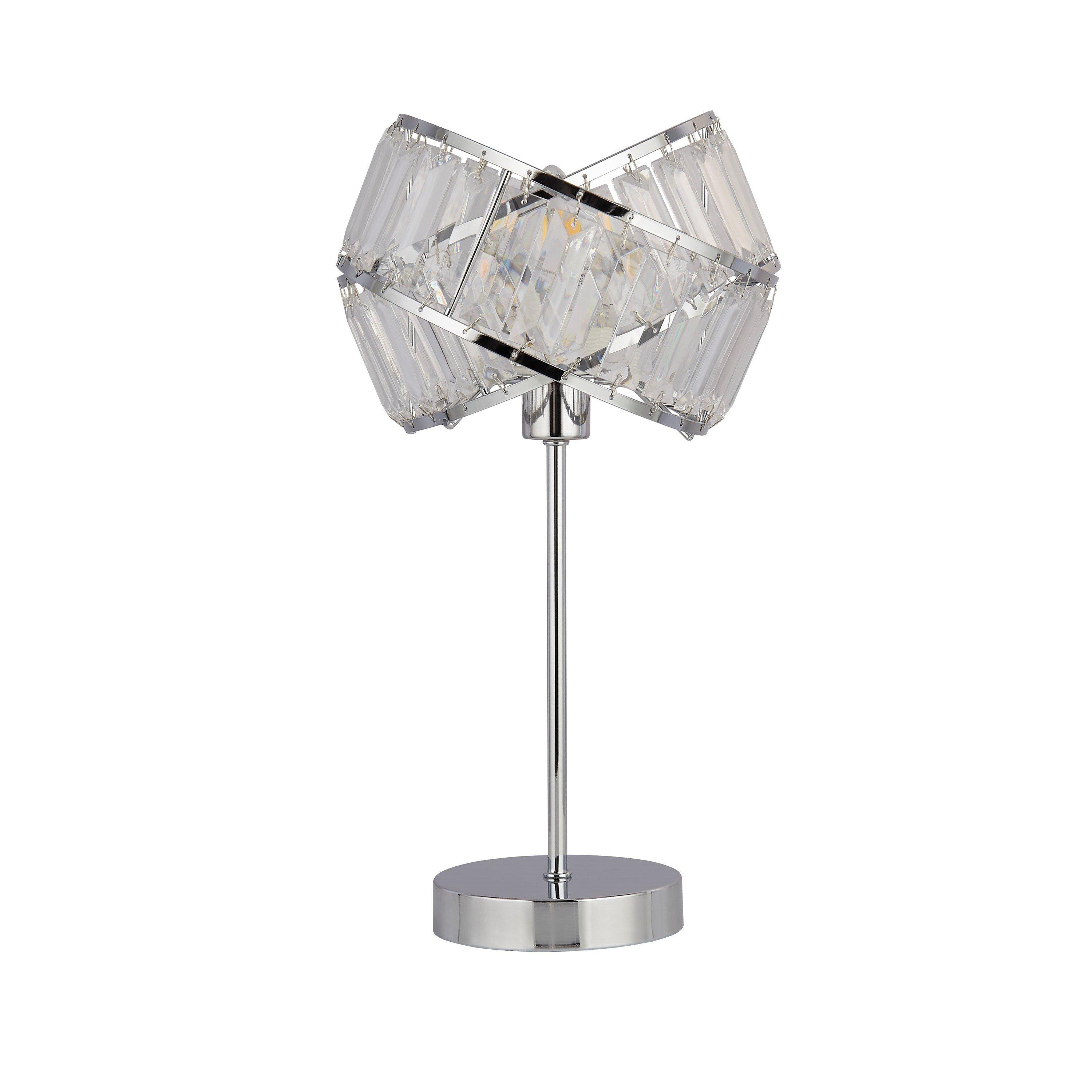 Chrome - Lighting Collection - Band Chrome Table Lamp - 3