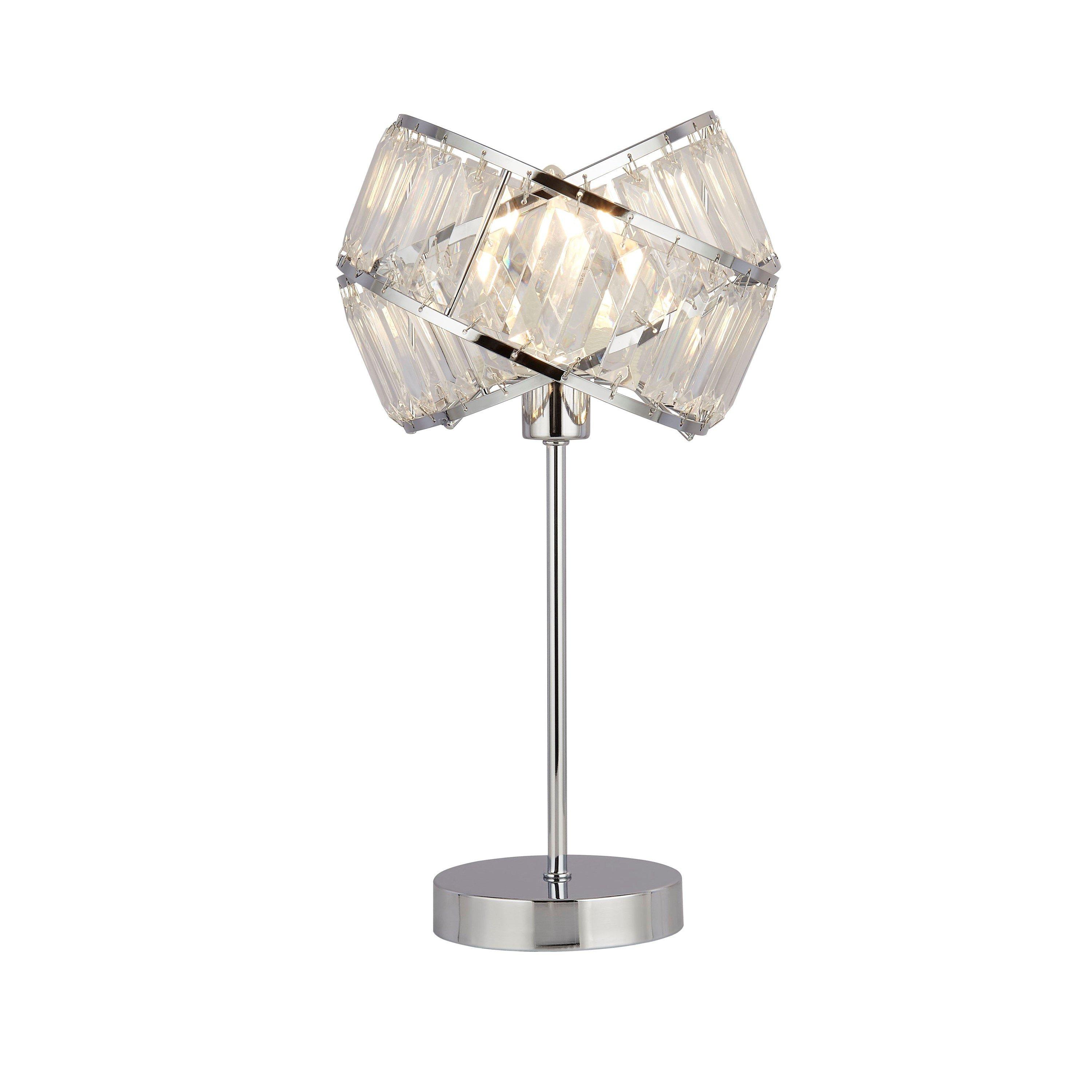 Chrome - Lighting Collection - Band Chrome Table Lamp - 4
