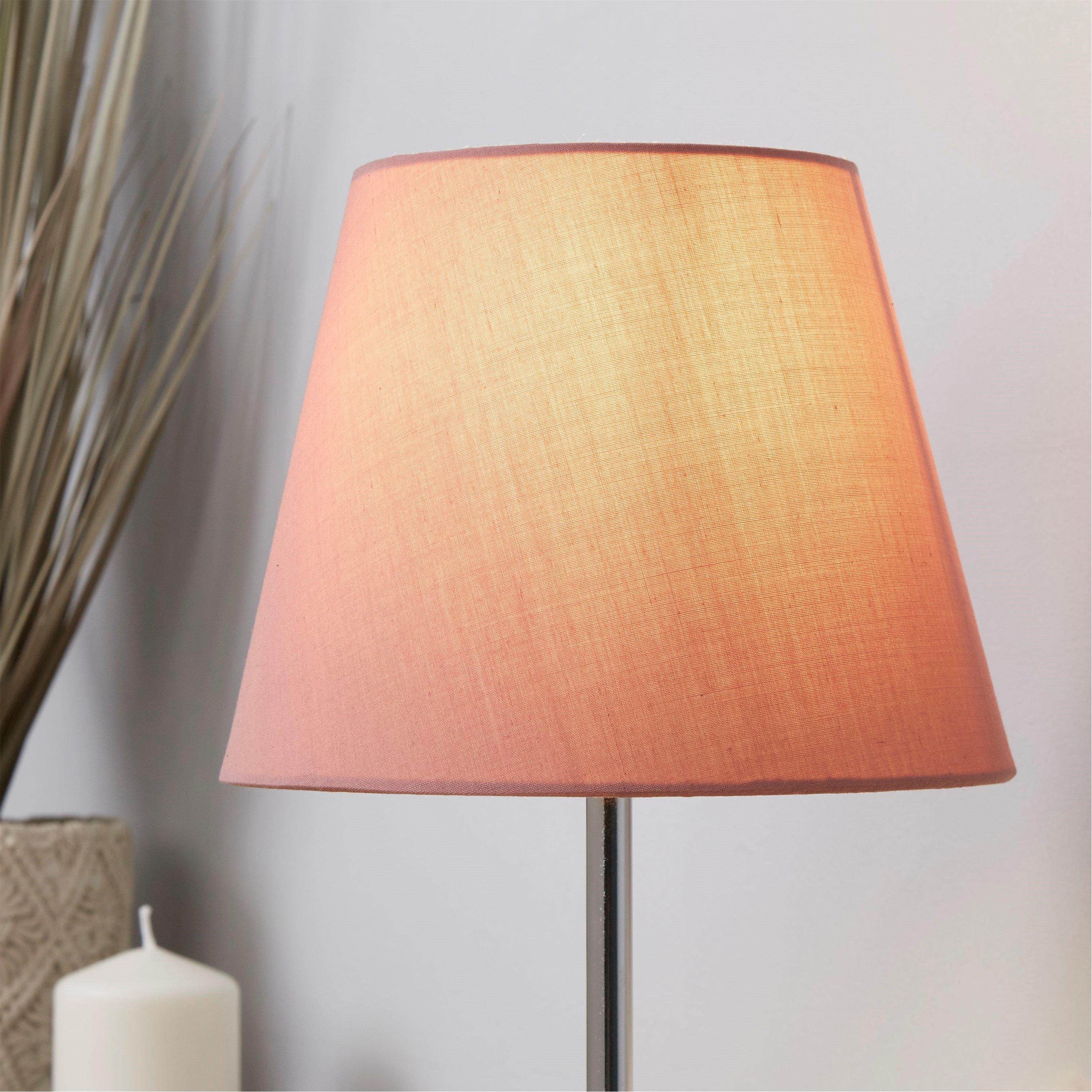 Lighting Collection  Tapered Shade - Rose - 20cm