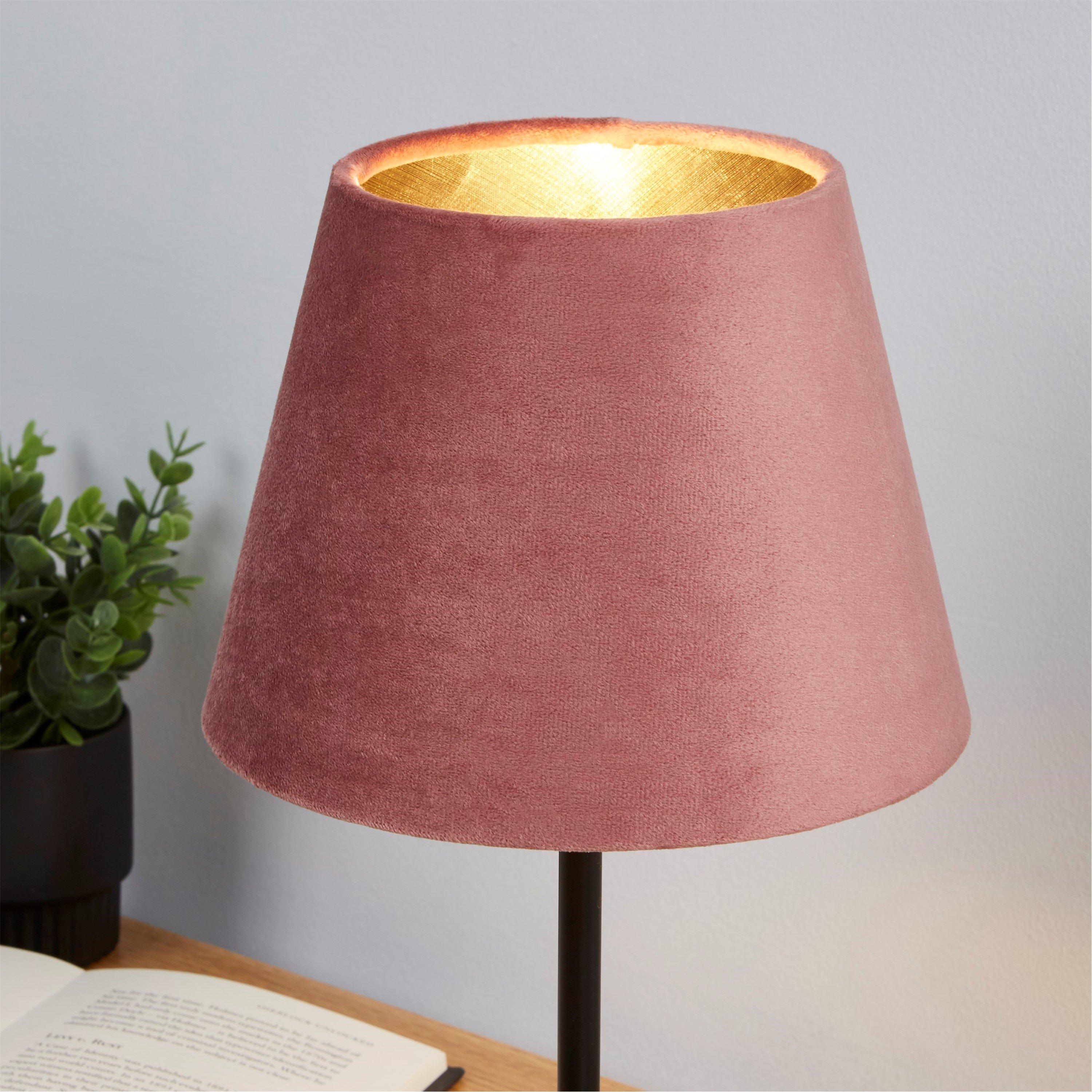 Lighting Collection Velvet Drum Shade
