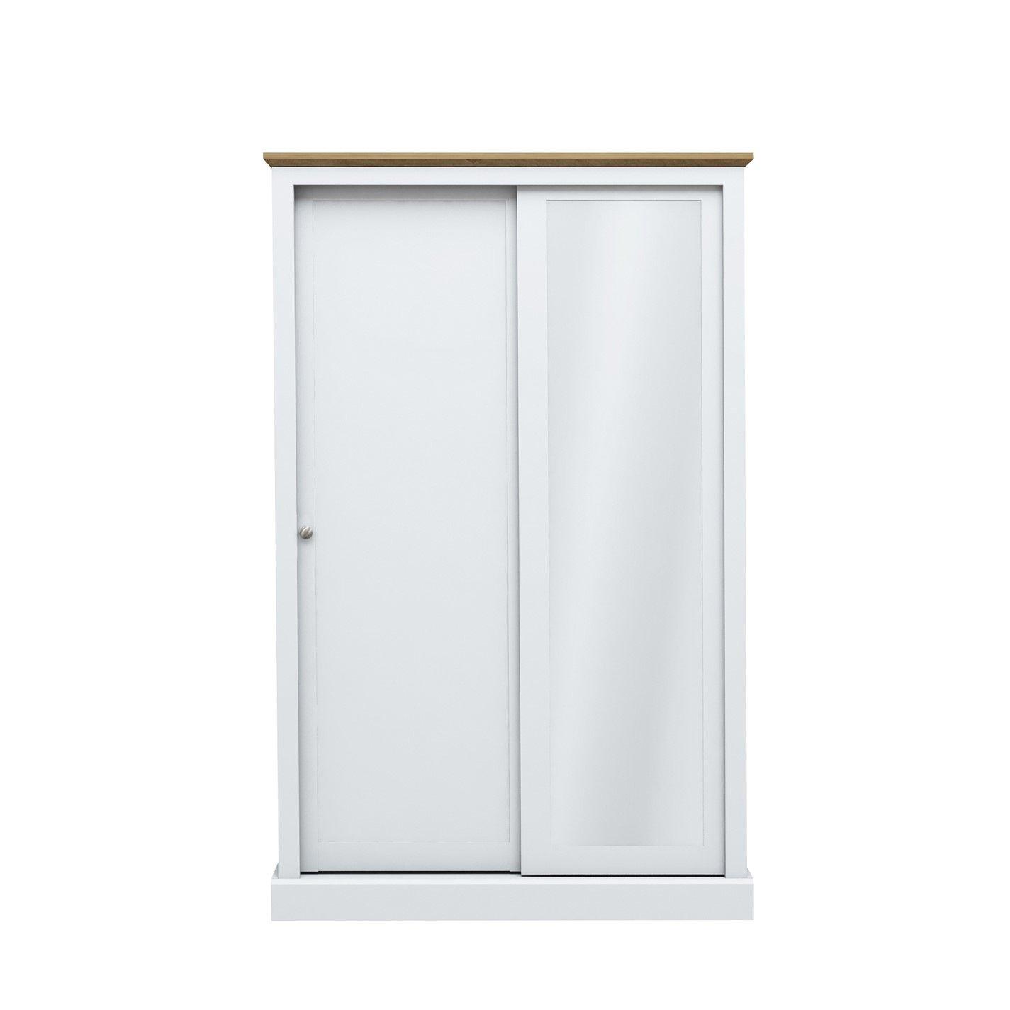 White - LPD - Devon 2 Door Sliding Wardrobe - 2