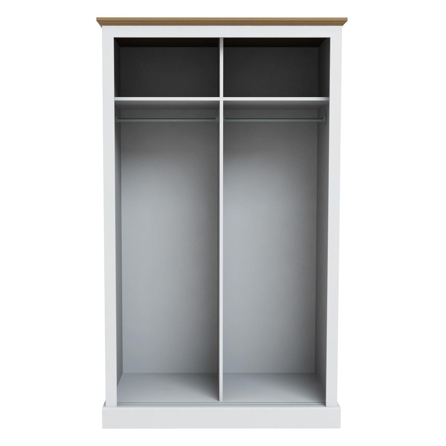White - LPD - Devon 2 Door Sliding Wardrobe - 4