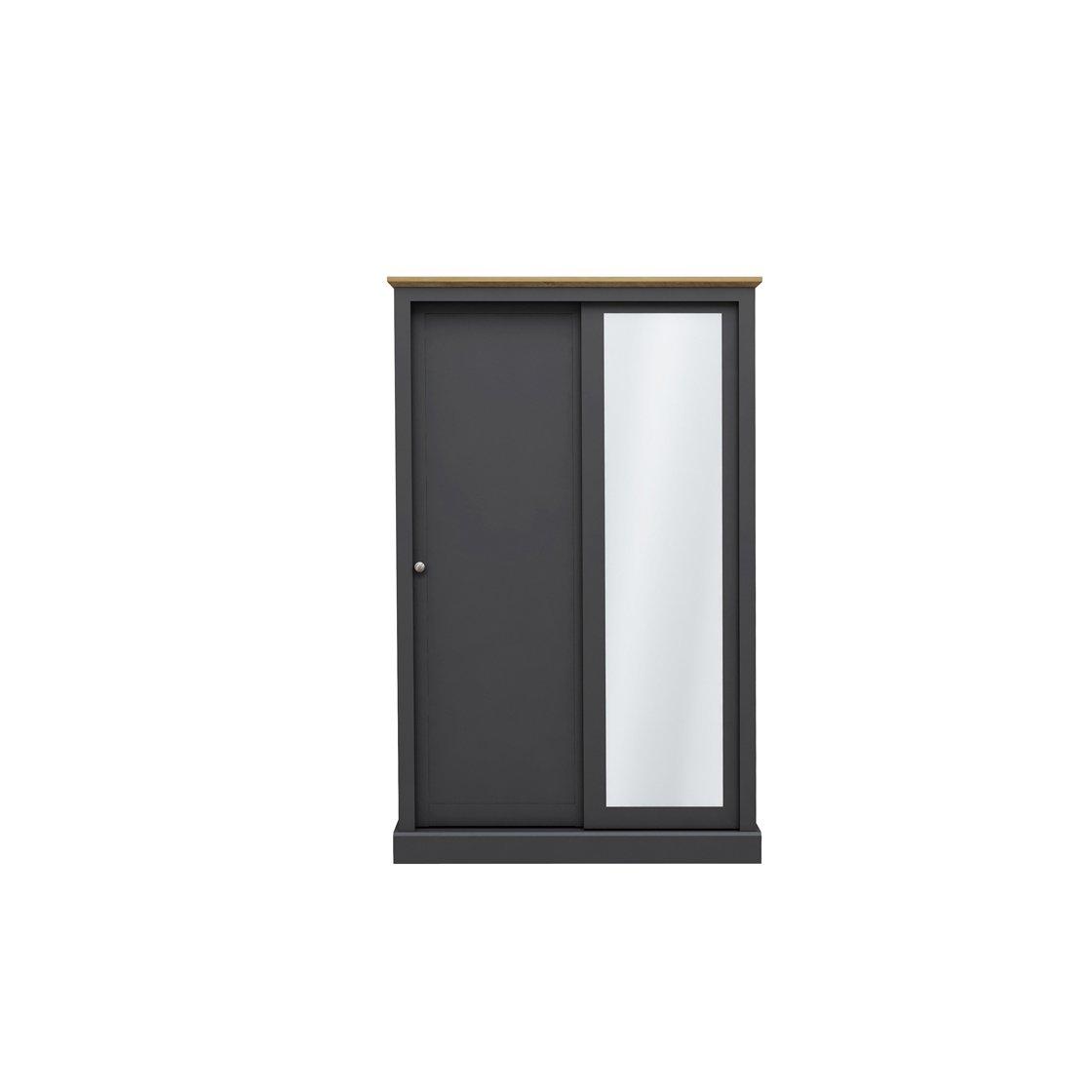 Charcoal - LPD - Devon 2 Door Sliding Wardrobe - 3