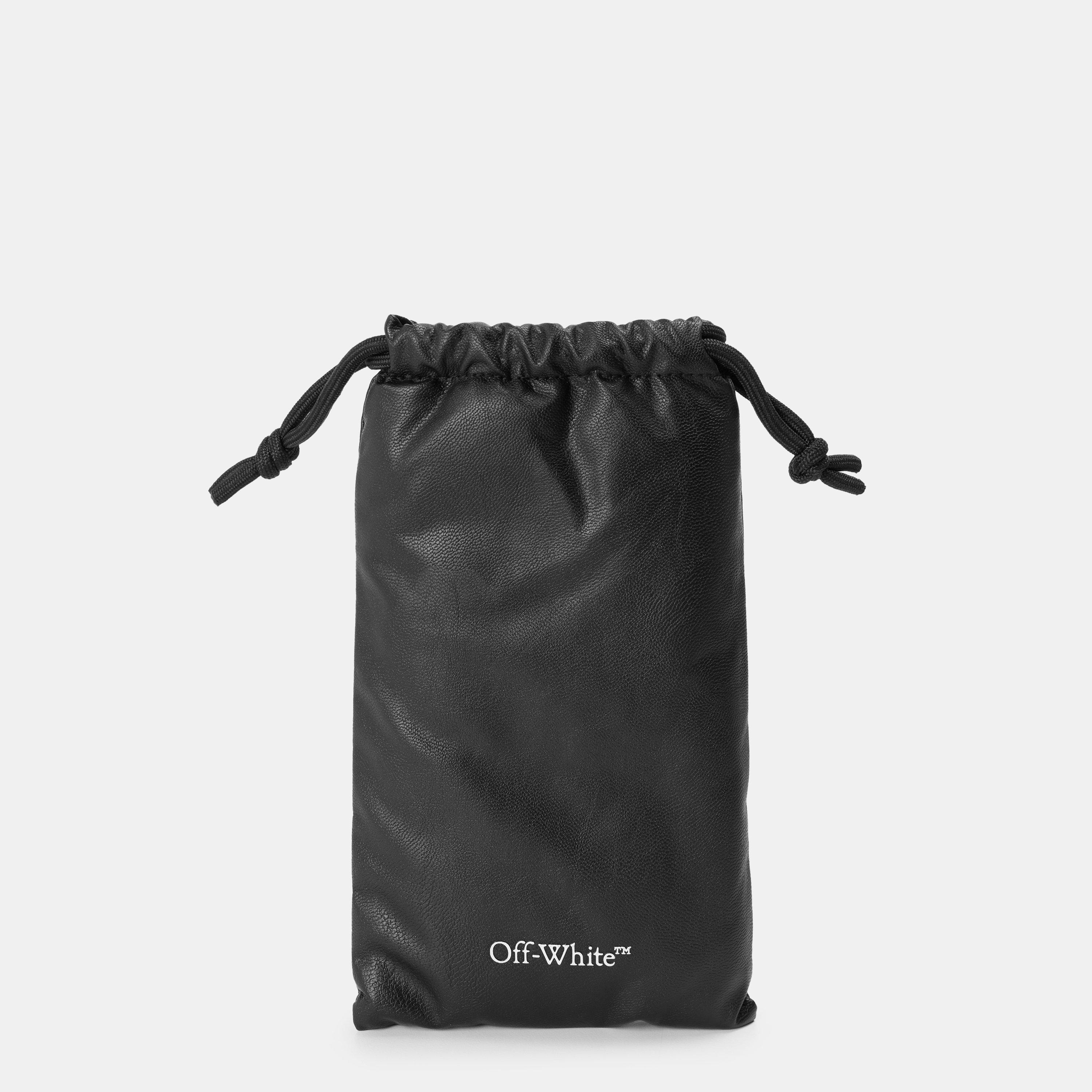 Black/Grey - Off White - Men's Rectangle Sunglasses, Rectangle Design - 5