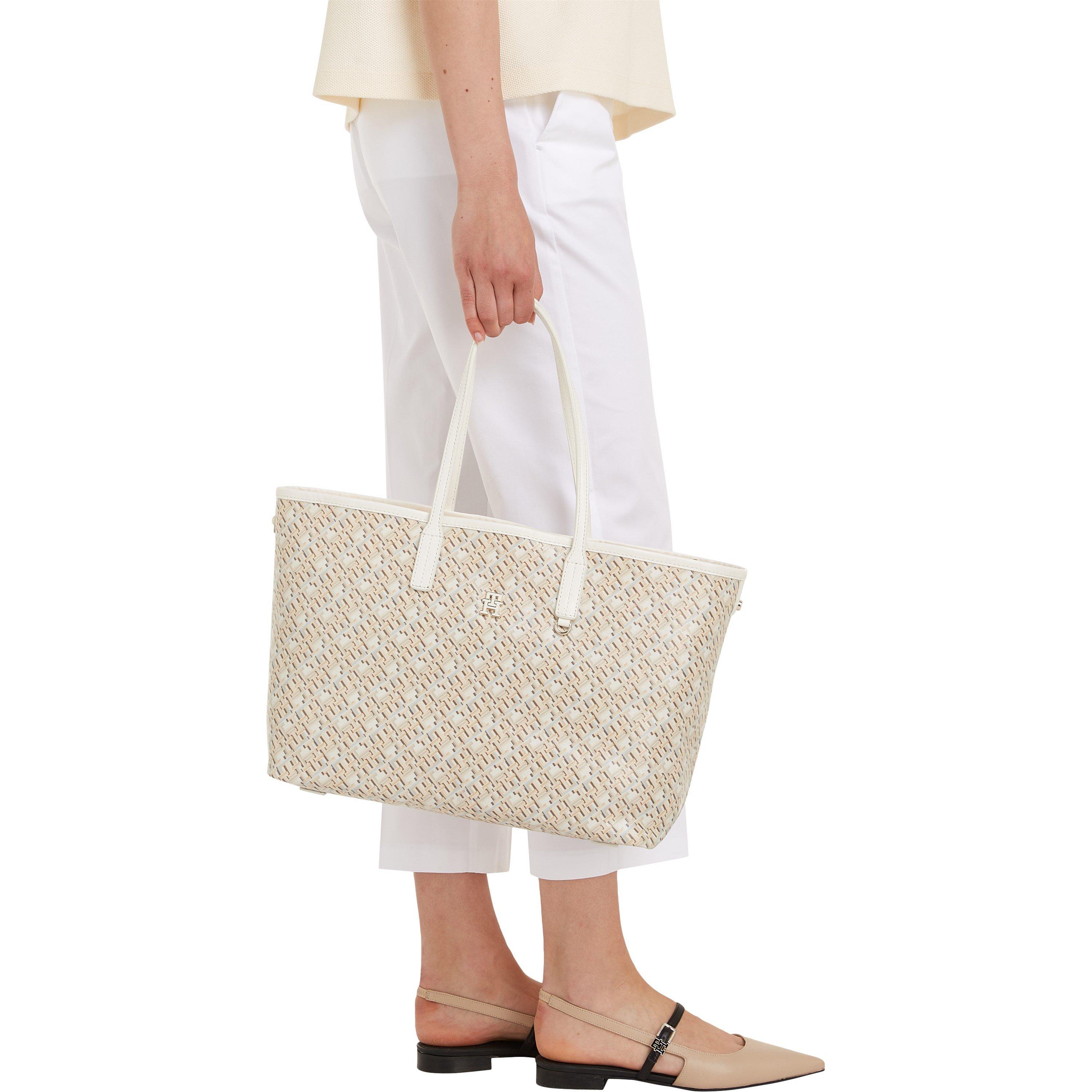 Neutral - Tommy Hilfiger - Removable Laptop Pouch Tote Bag - 5