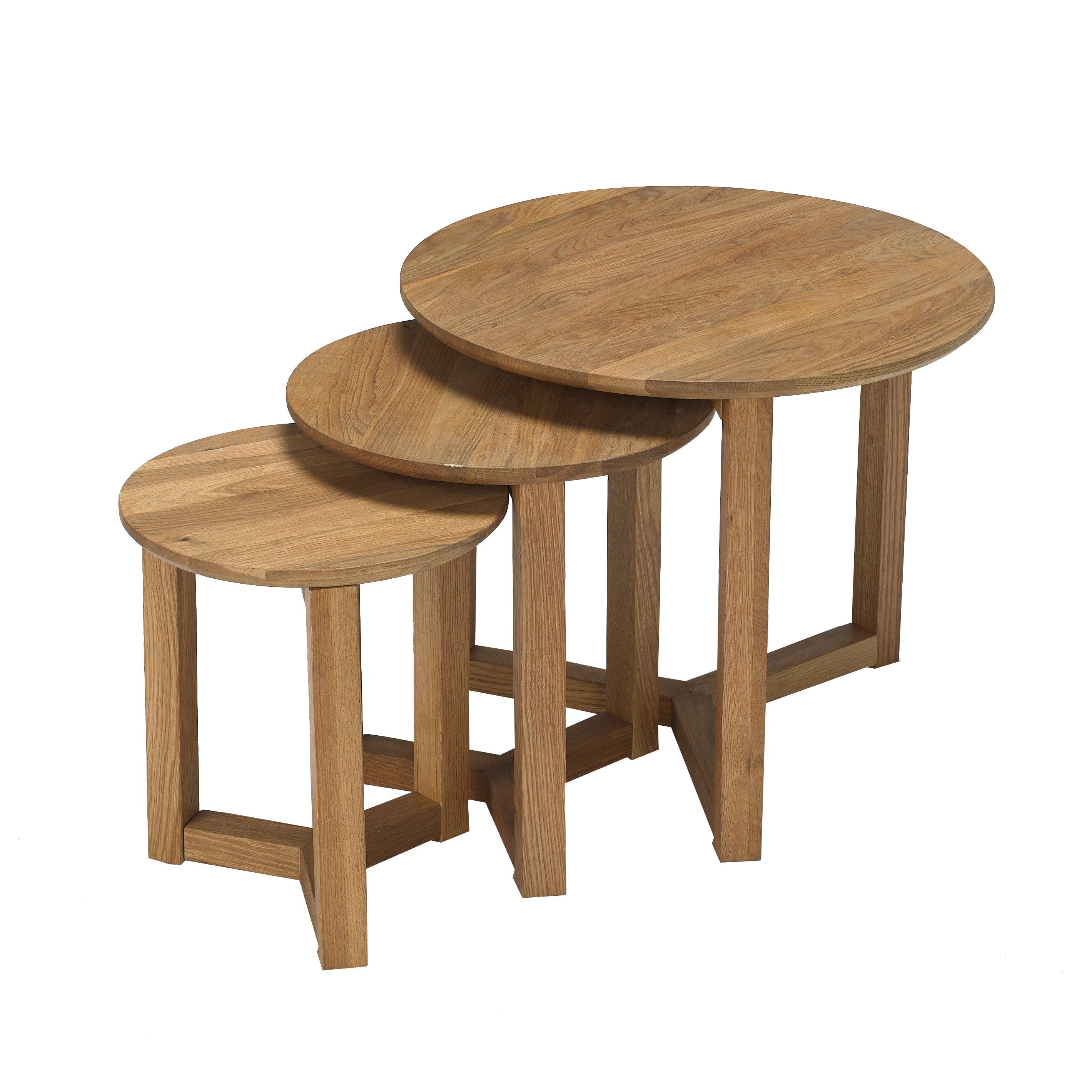 Lpd  Stow Nest Of Tables - Oak