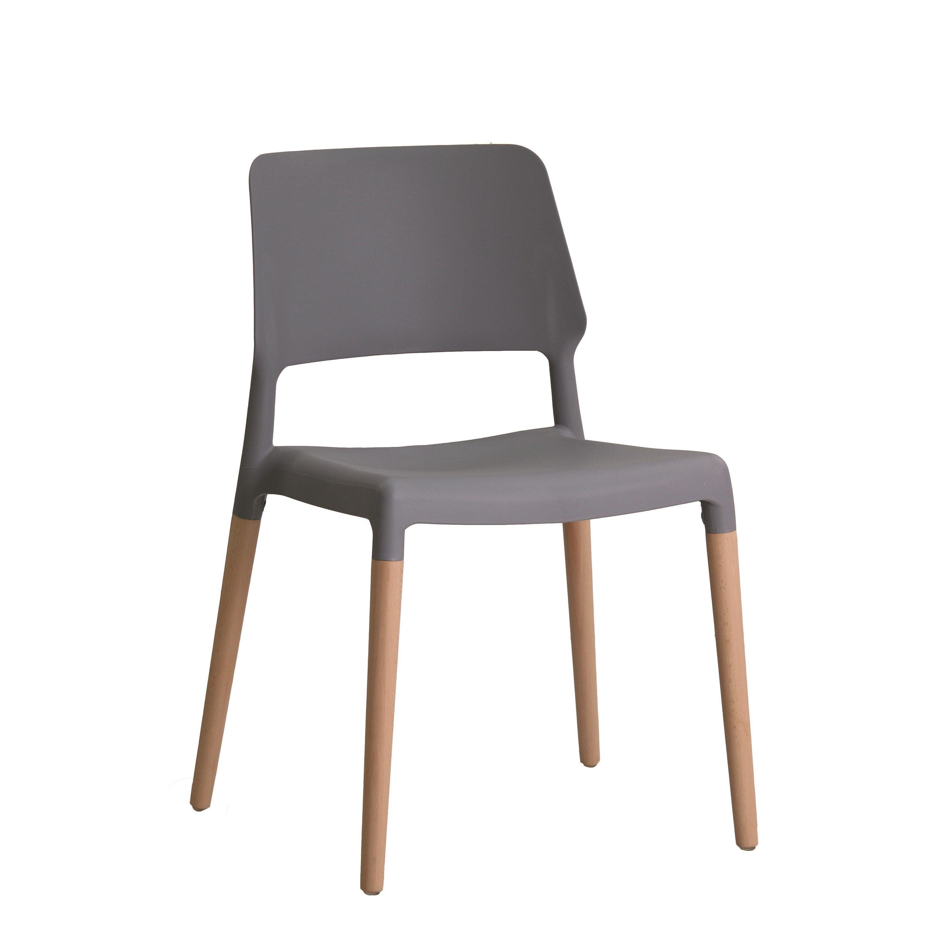 Grey - LPD - Riva Chair 2pcs - 1