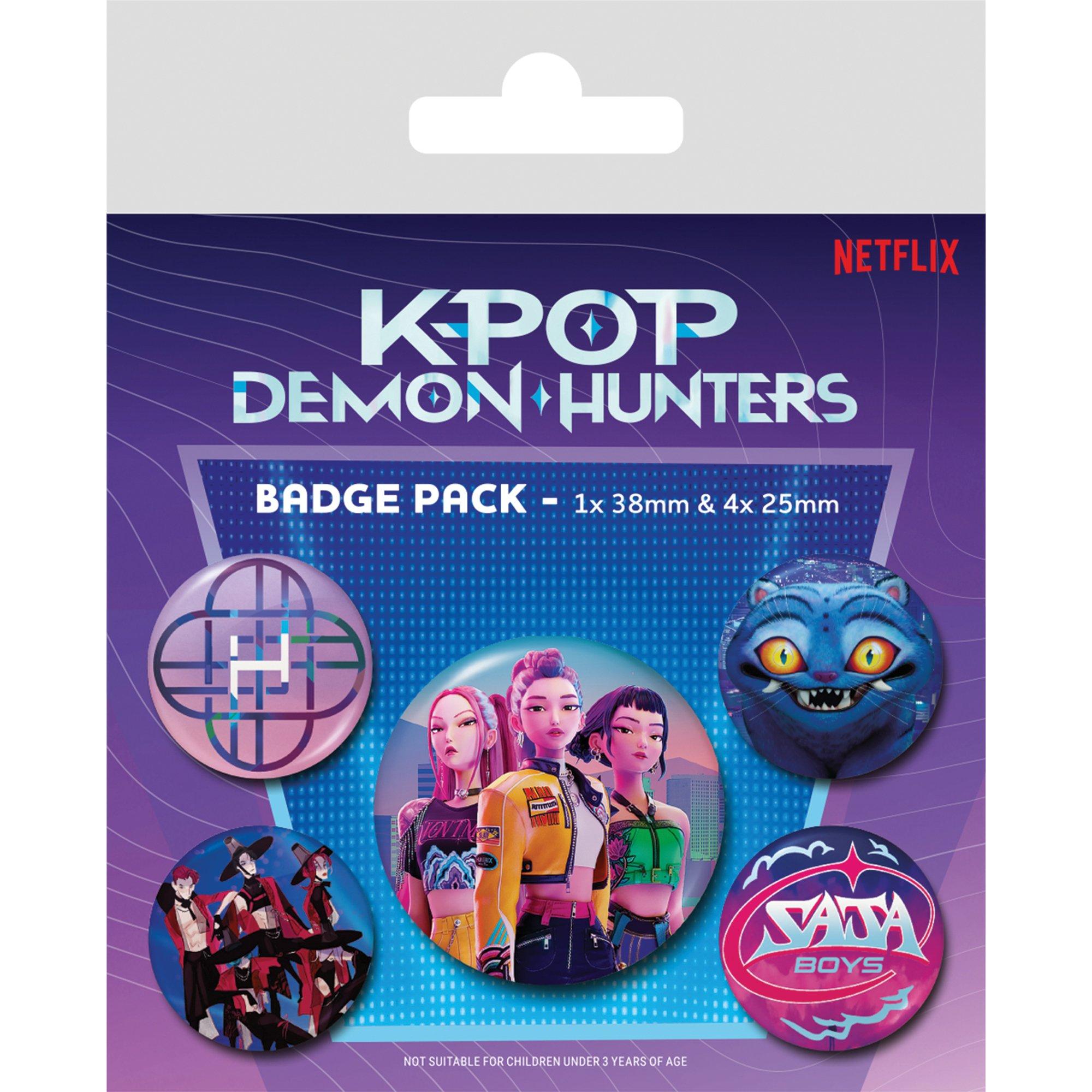 Multi - K Pop Demon Hunters - Badge Pack Pin Collectible - 2
