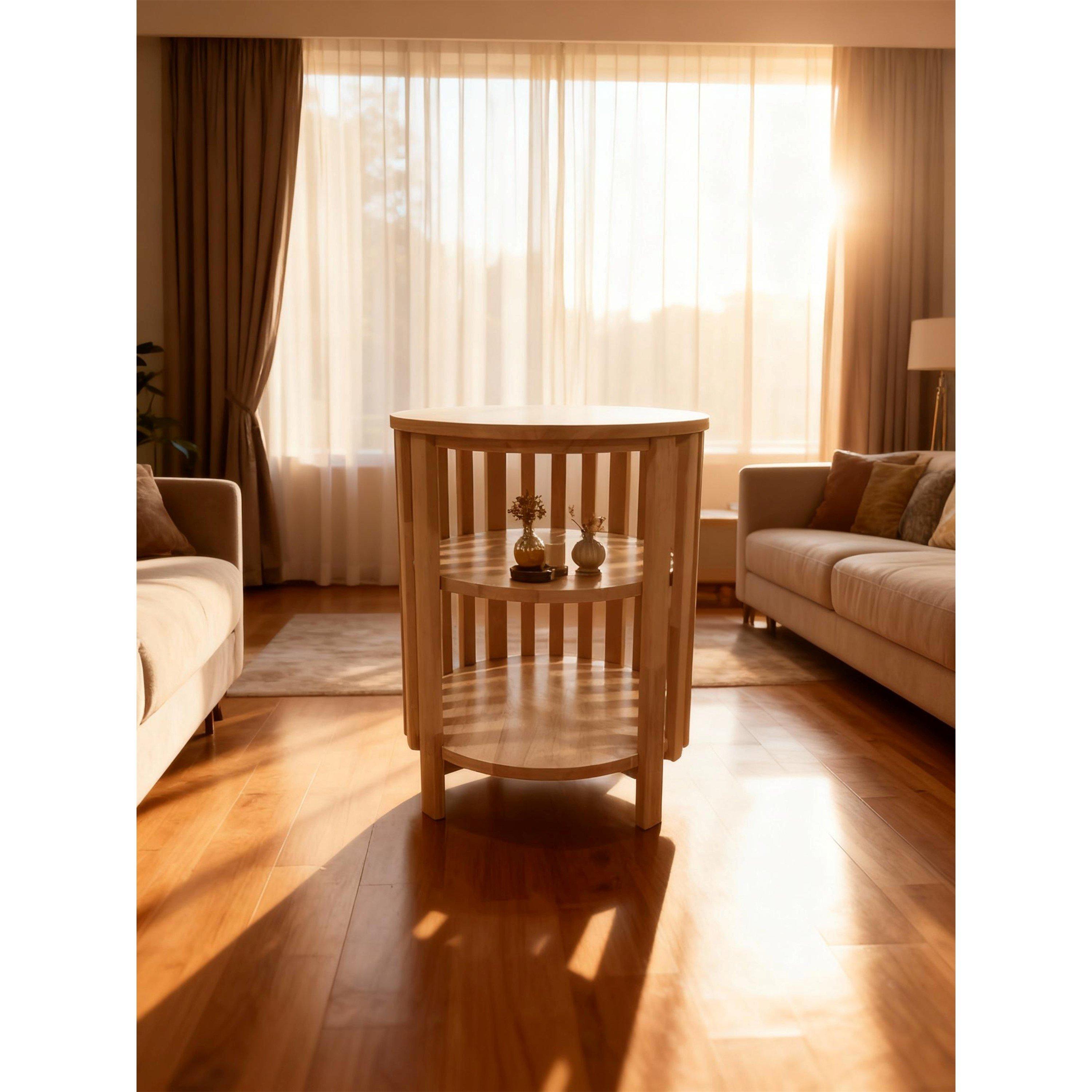 Oak - Greenhurst - Slatted Birdcage Slatted Table - 3