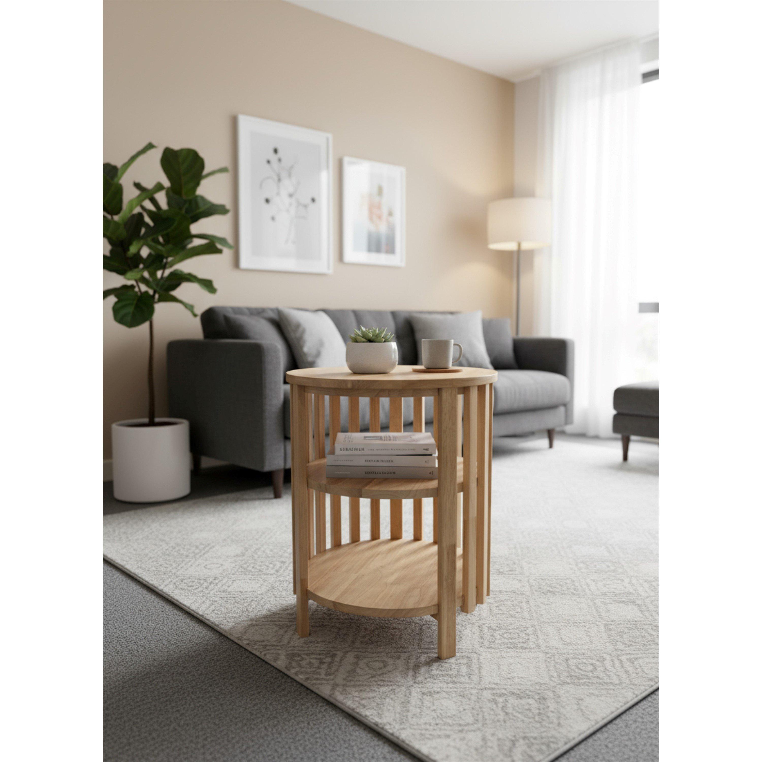 Oak - Greenhurst - Slatted Birdcage Slatted Table - 4