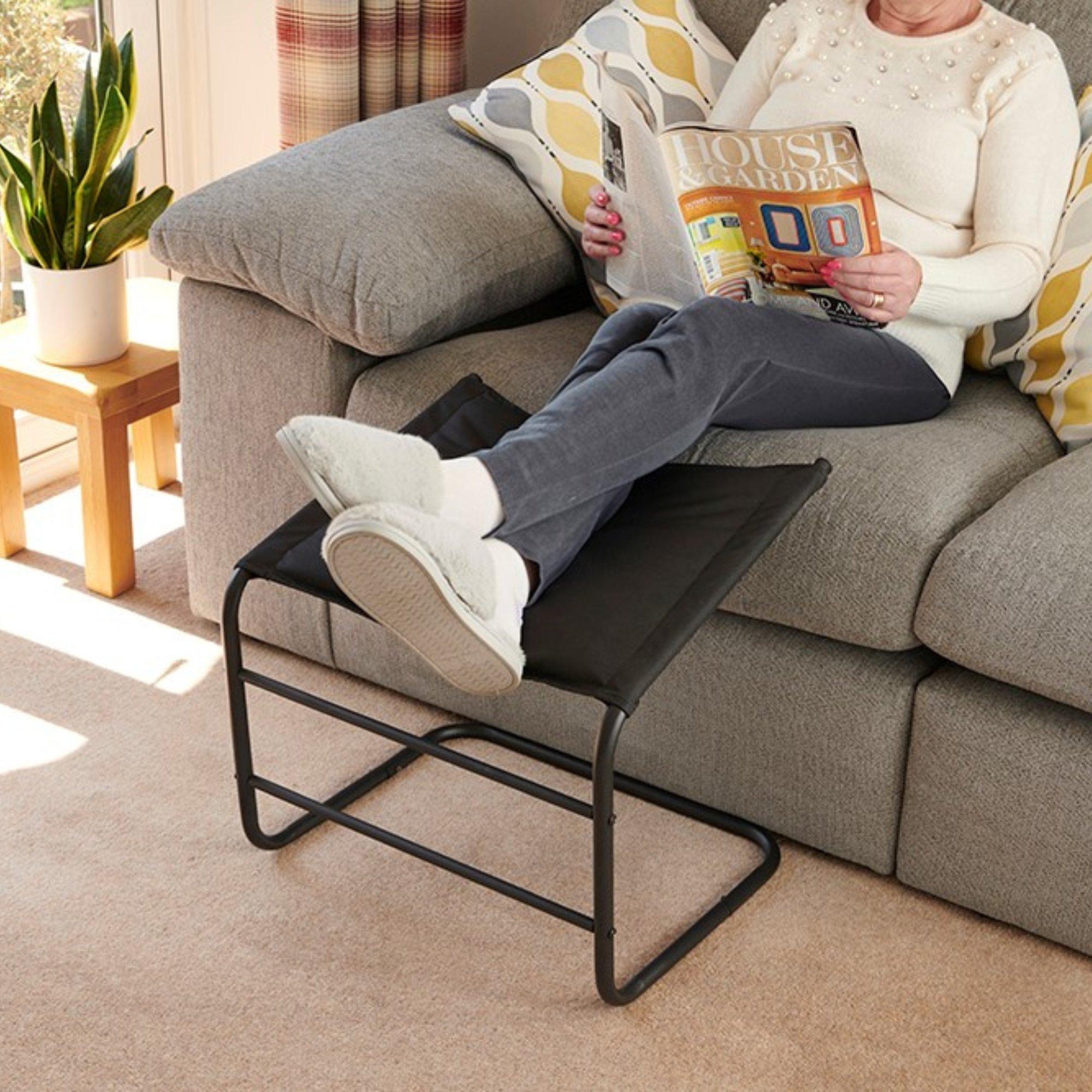 Black - Greenhurst - Supportive Leg Rest with Black Frame - 2