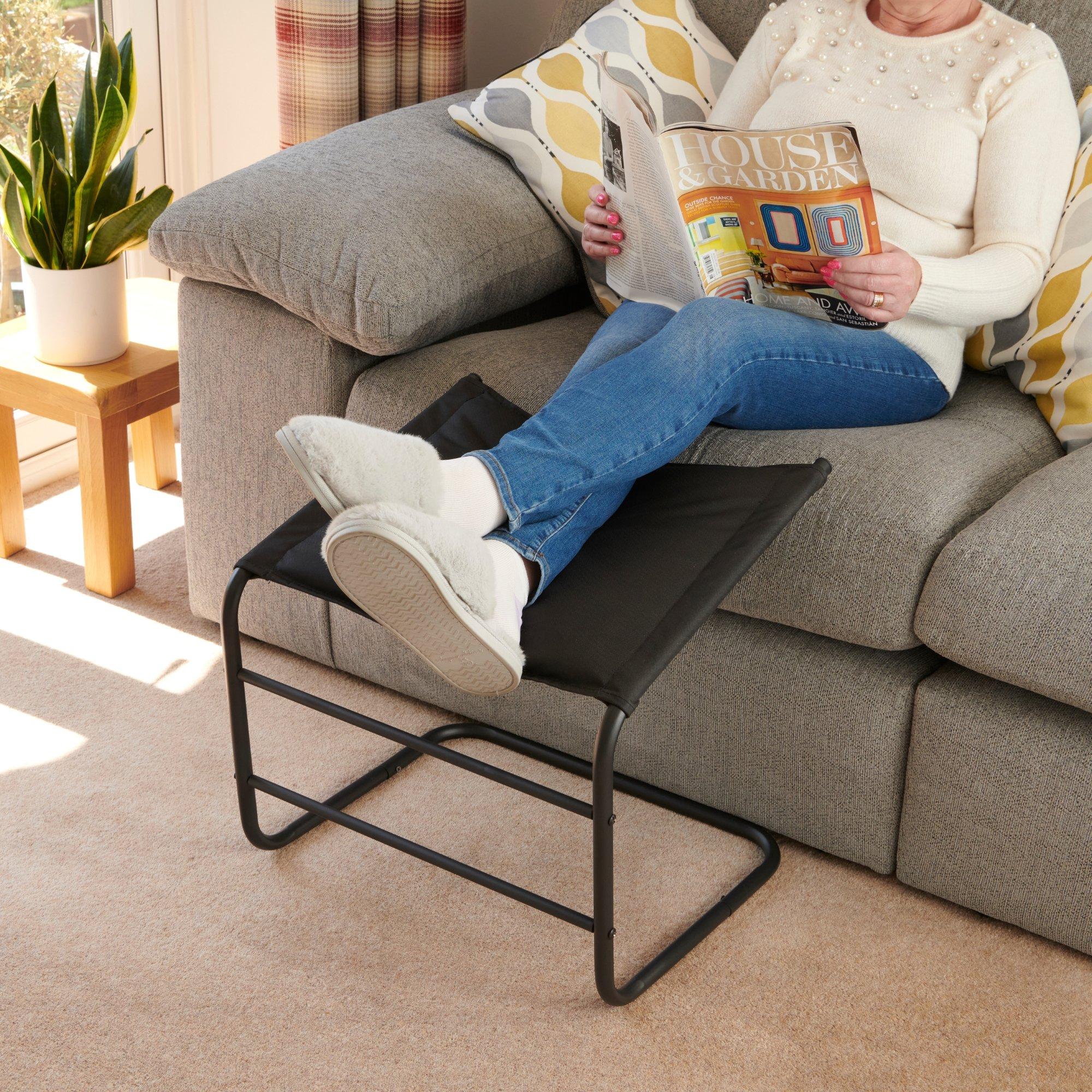 Black - Greenhurst - Supportive Leg Rest with Black Frame - 4