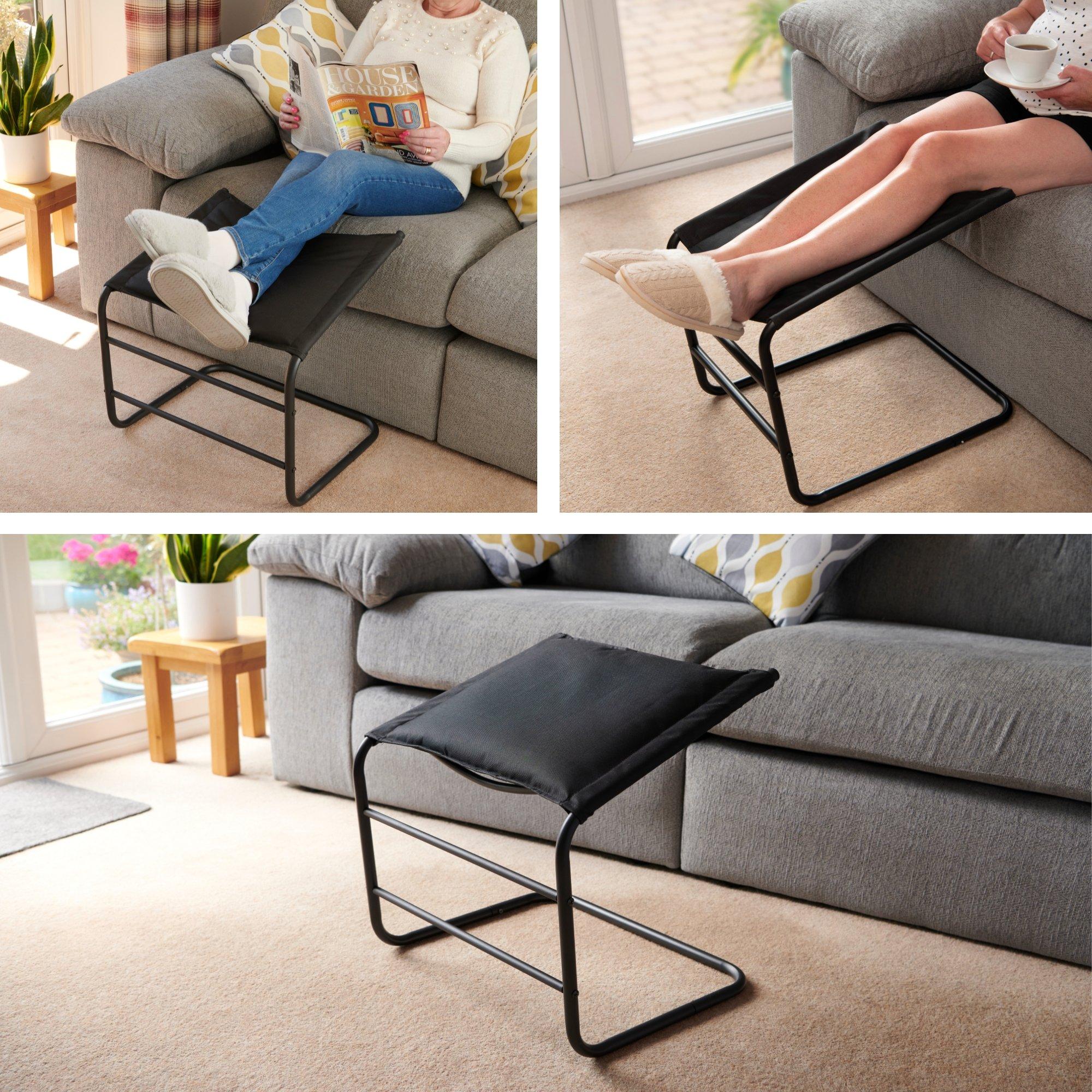 Black - Greenhurst - Supportive Leg Rest with Black Frame - 5