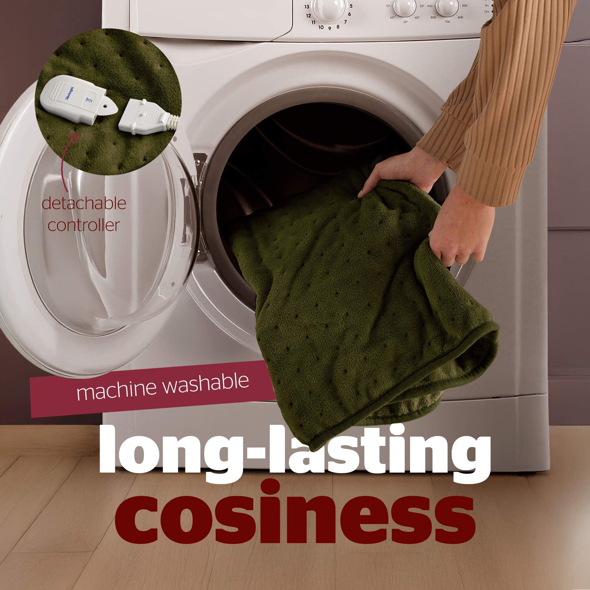 Green - Silentnight - SILENTNIGHT LUXURY HEATED THROW - 2