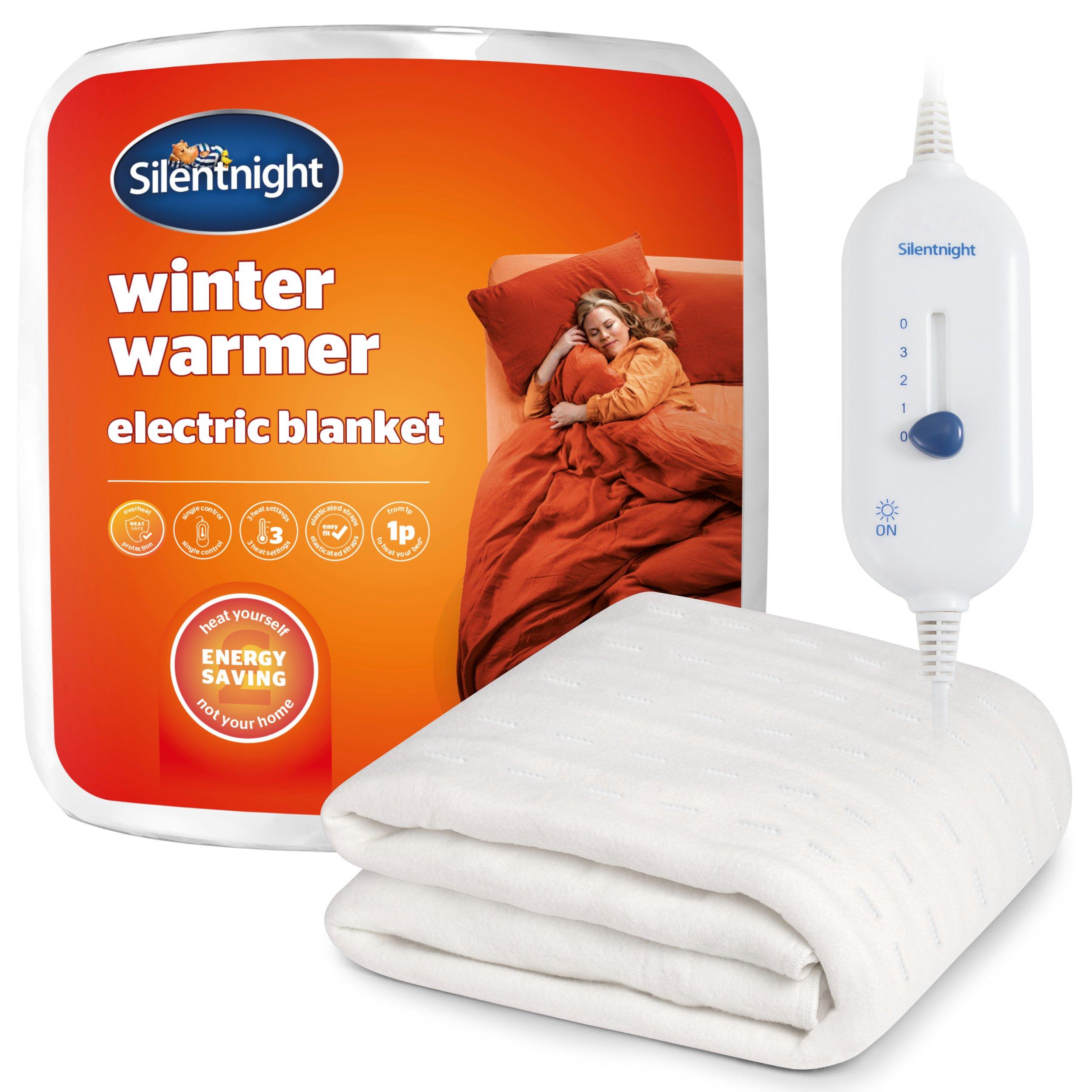 White - Silentnight - Winter Warmer Electric Blanket - 1