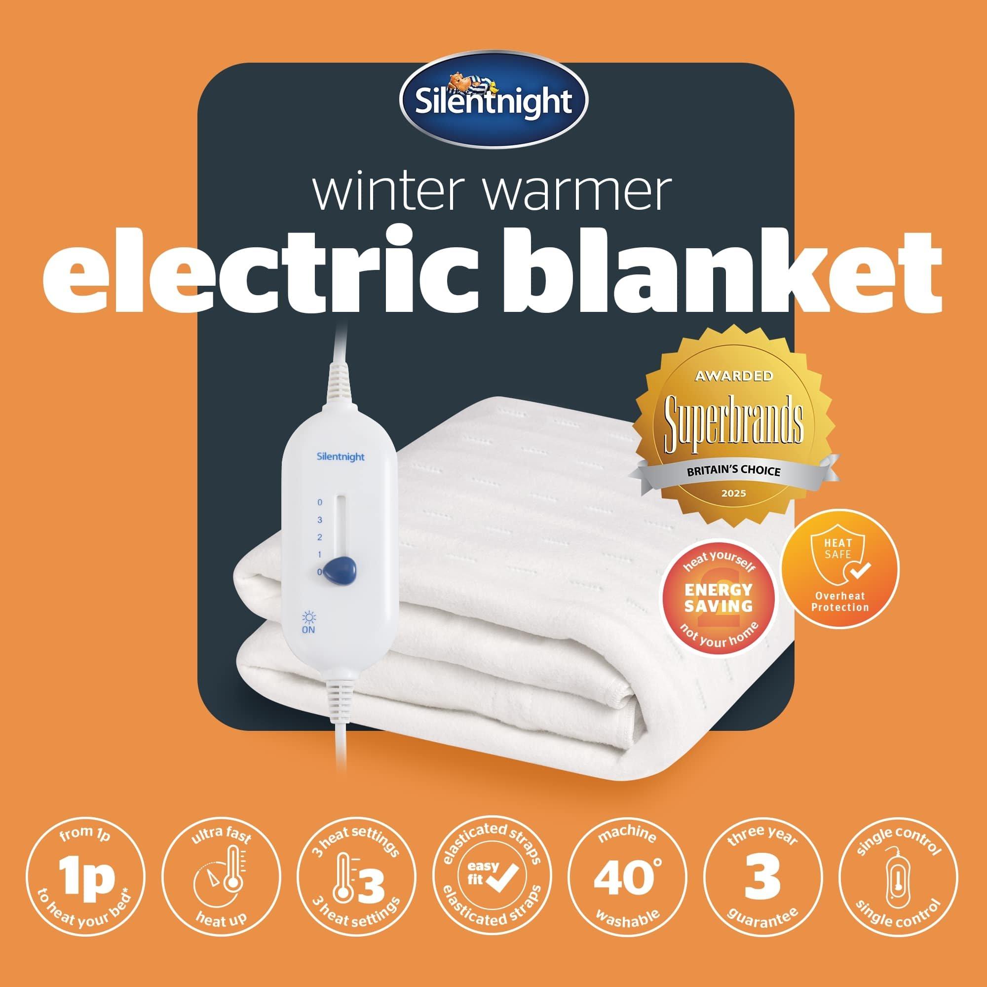 White - Silentnight - Winter Warmer Electric Blanket - 7