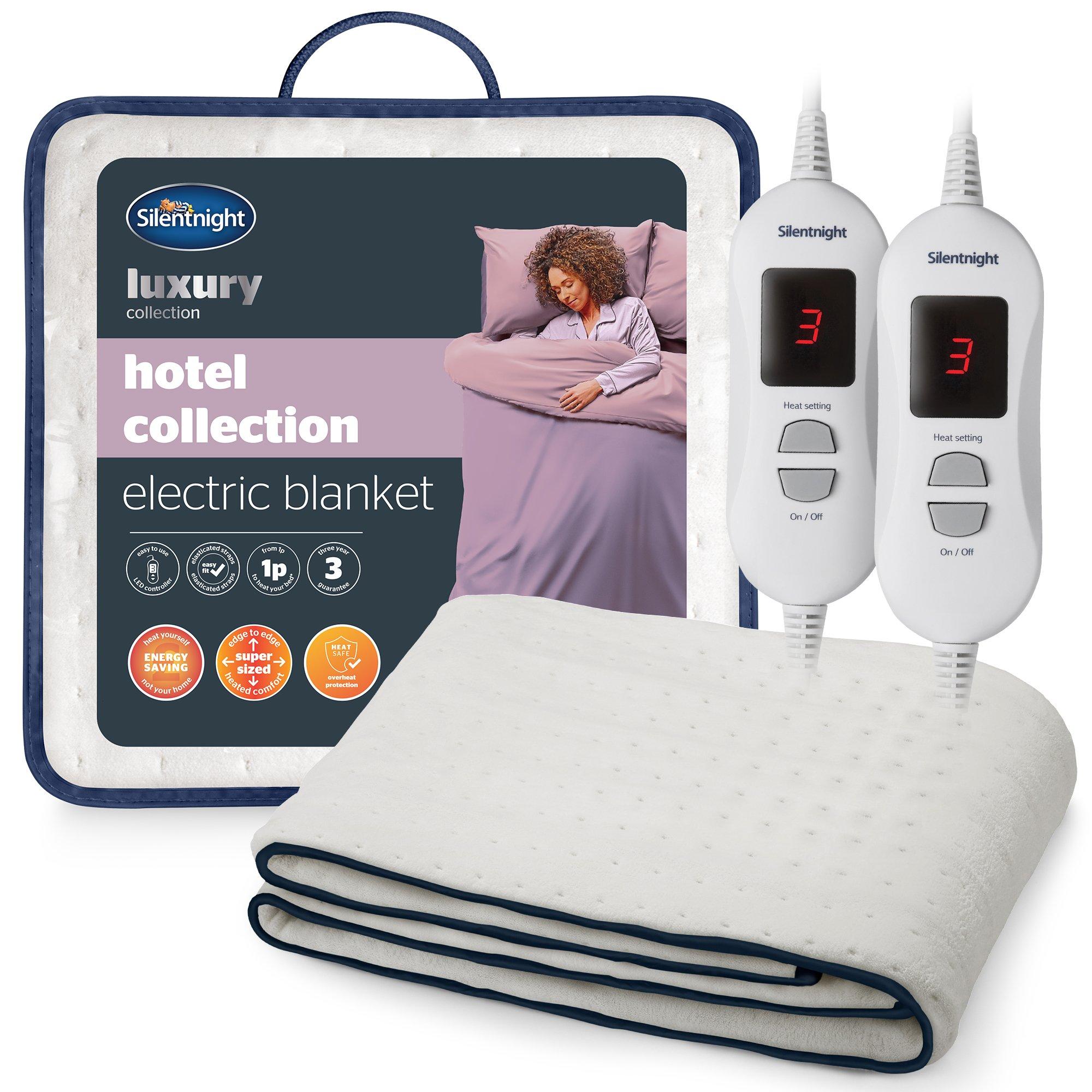 White - Silentnight - Hotel Collection Electric Blanket - 1