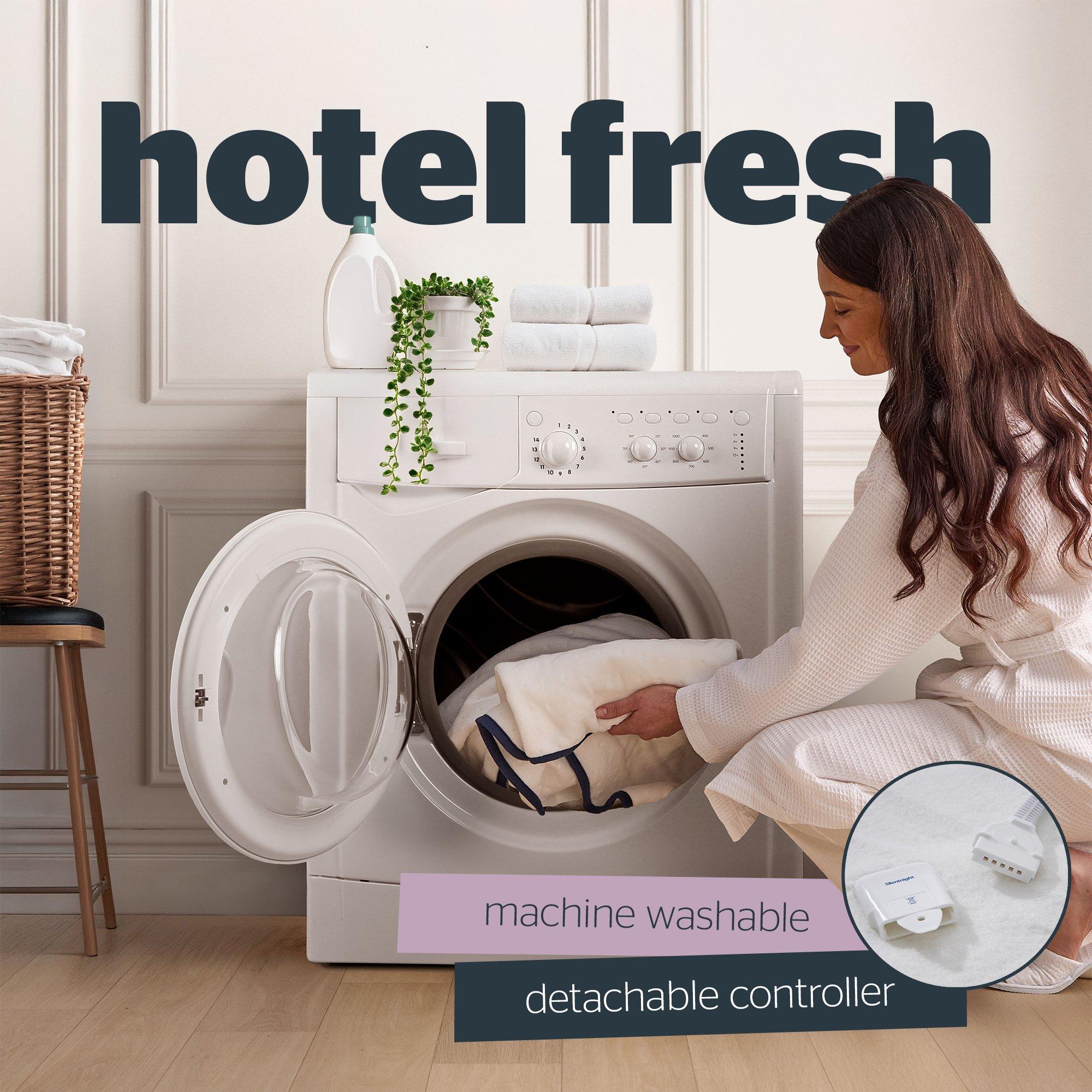 White - Silentnight - Hotel Collection Electric Blanket - 7