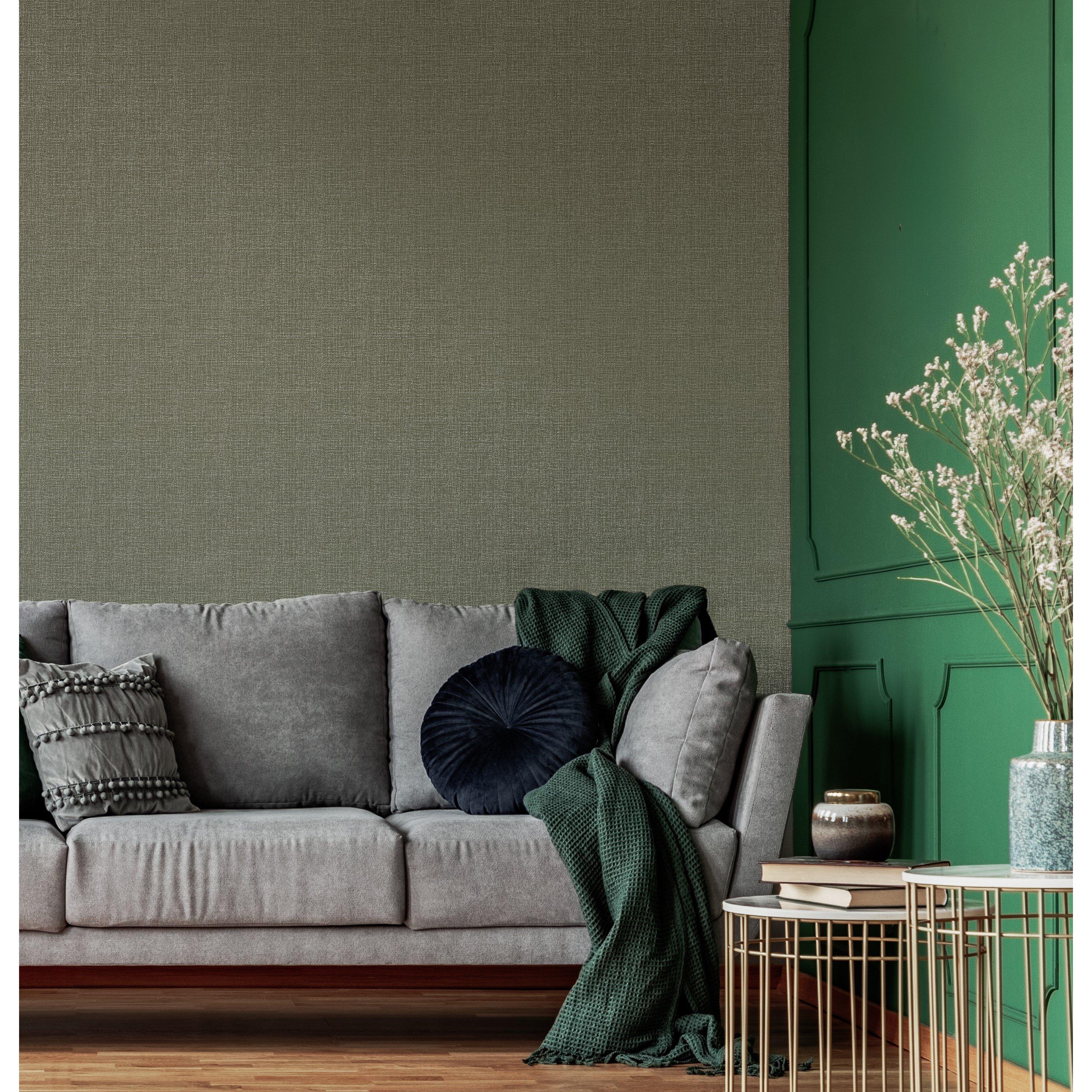Green - Boutique - Boutique Breeze Texture Green Shimmer Wallpaper - 1