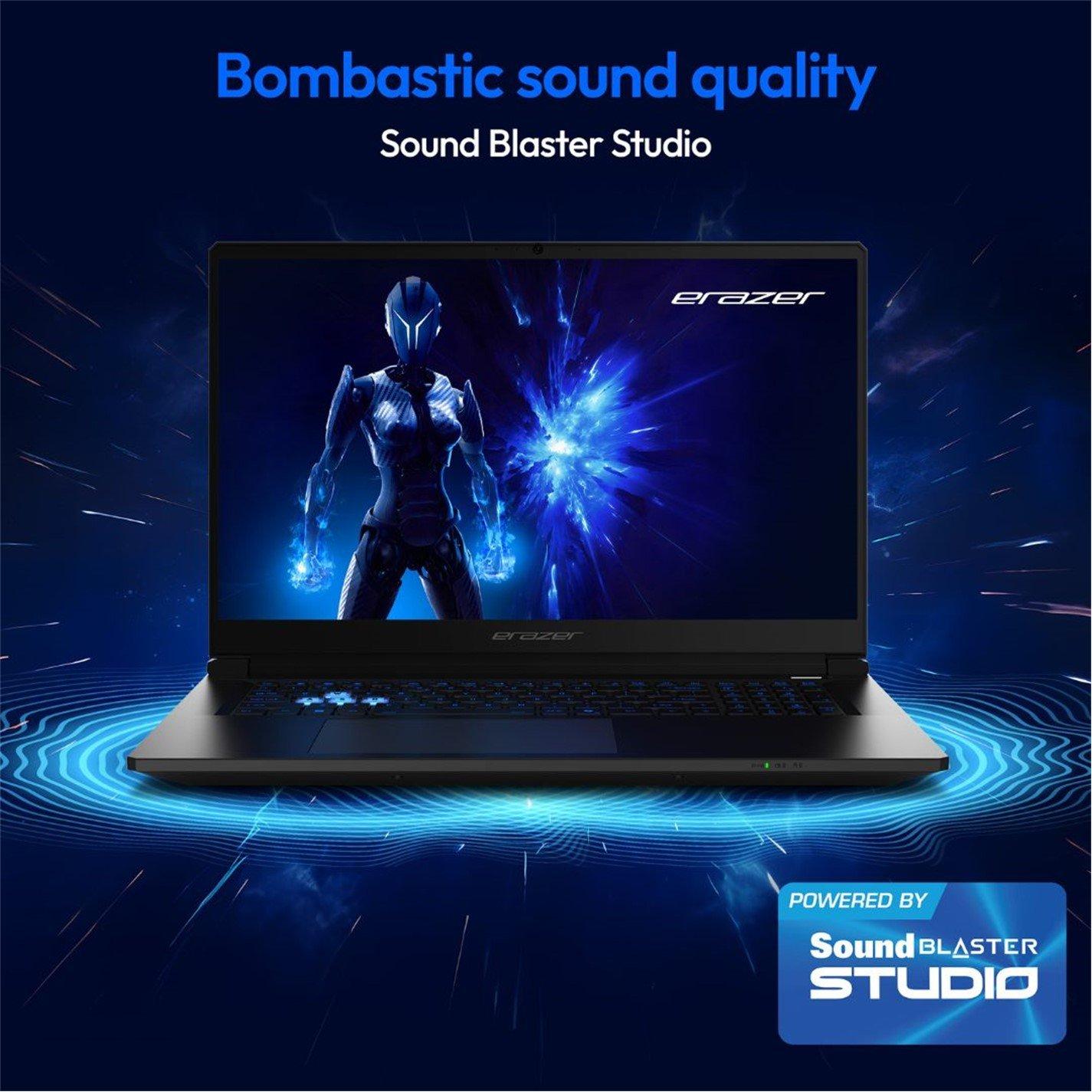 Black - Medion - Erazer Defender 17 P1 17.3 Gaming Laptop Intel Core 7 240H RTX 5060 Win 11 Home - 9