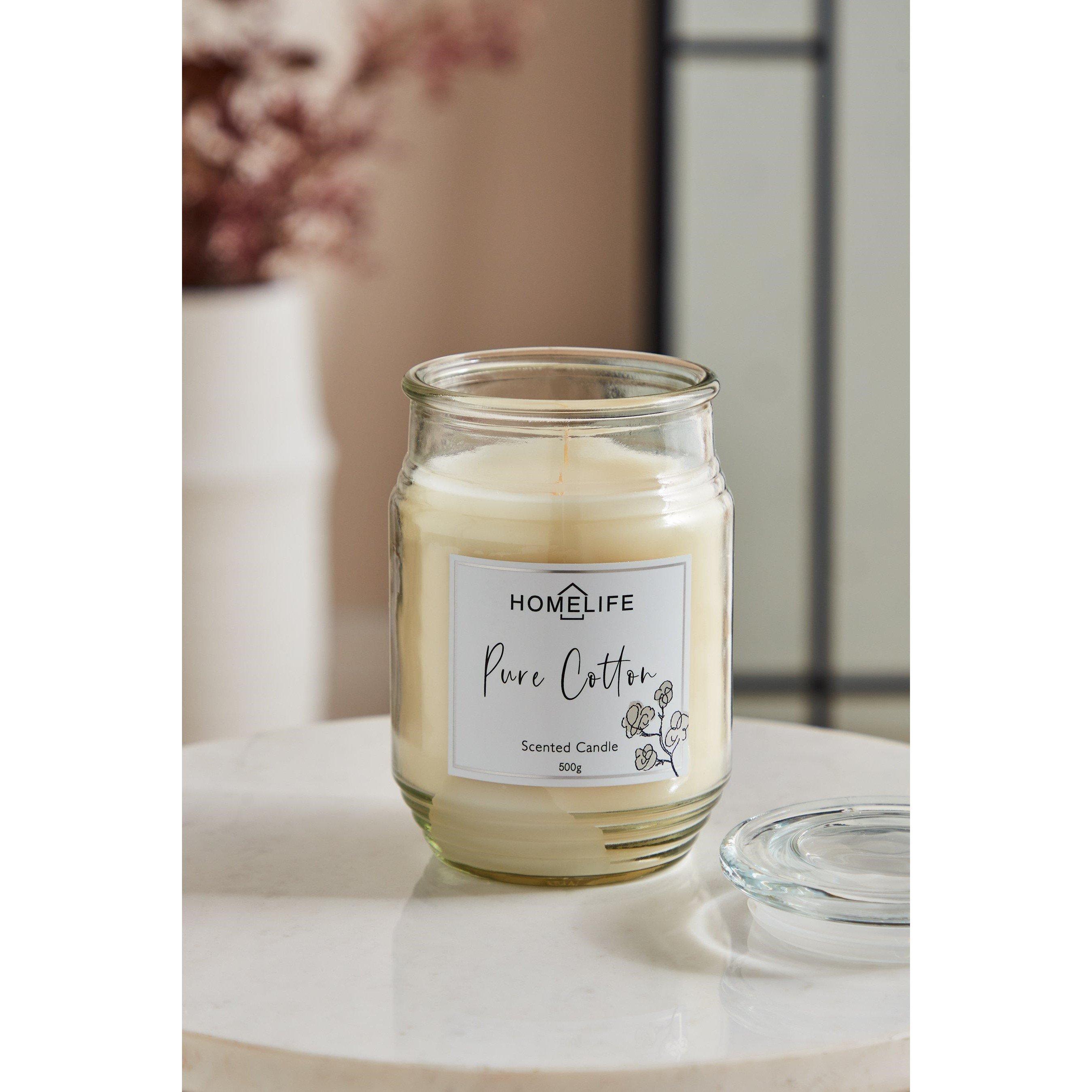 White - Homelife - Pure Cotton Scented Candle - 1