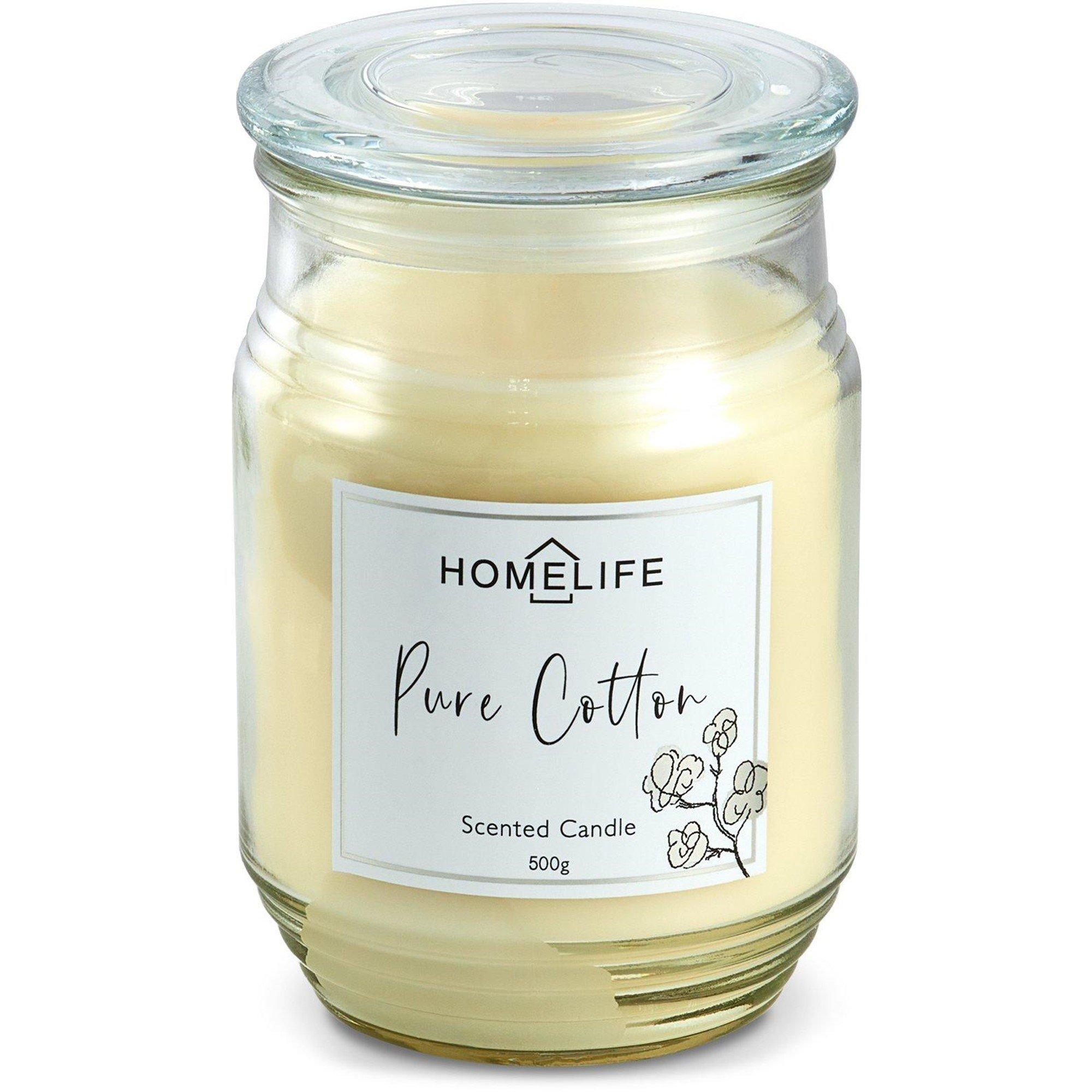 White - Homelife - Cotton Scented Candle - 2