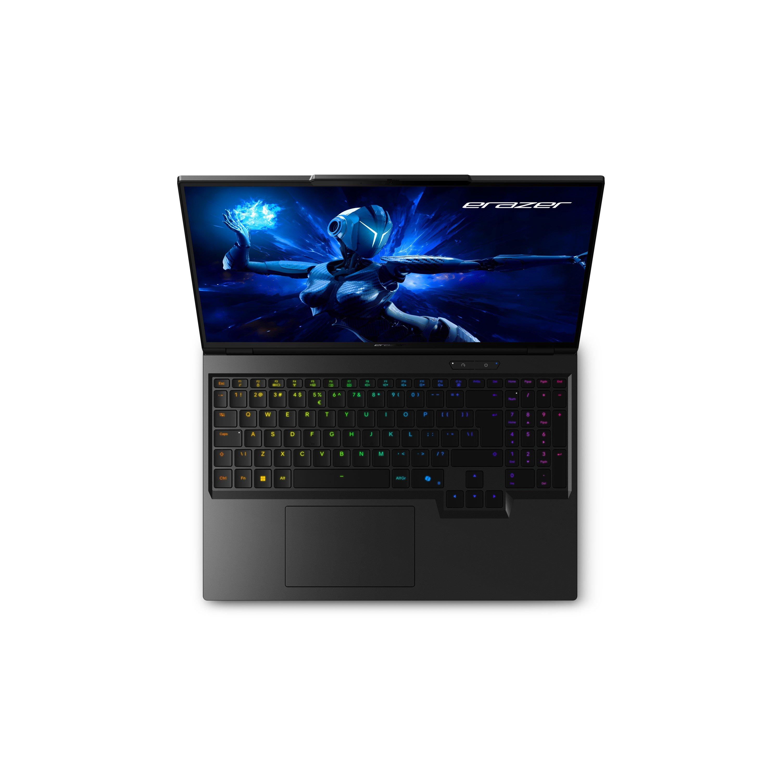 Sort - Medion - Erazer Beast 16 X1 Ultimate 16 Gaming Laptop Intel Core Ultra 9 275HX RTX 5080 Win 11 Home - 10