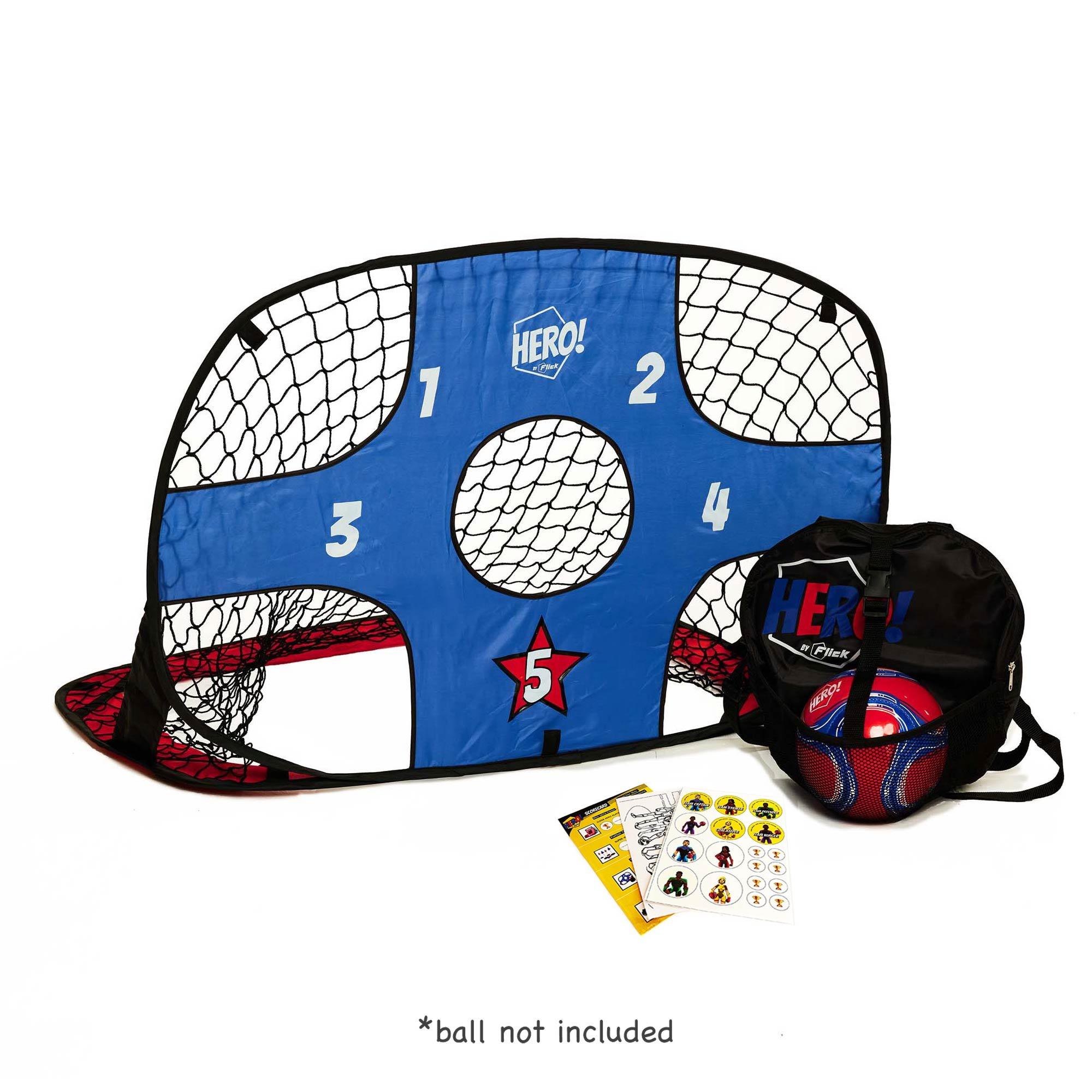 Football Flick  Hero! Target Tower - Black Blue & Re - Medium