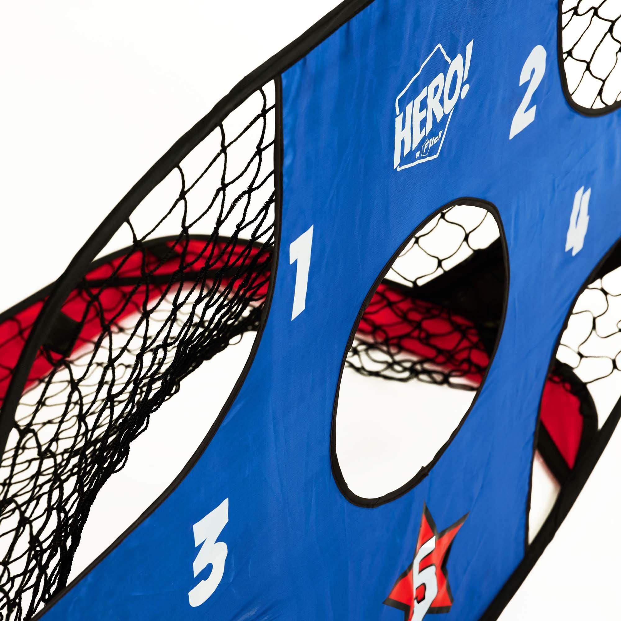 Black Blue & Re - Football Flick - Football Flick HERO! Strikers Goal Pack - 7