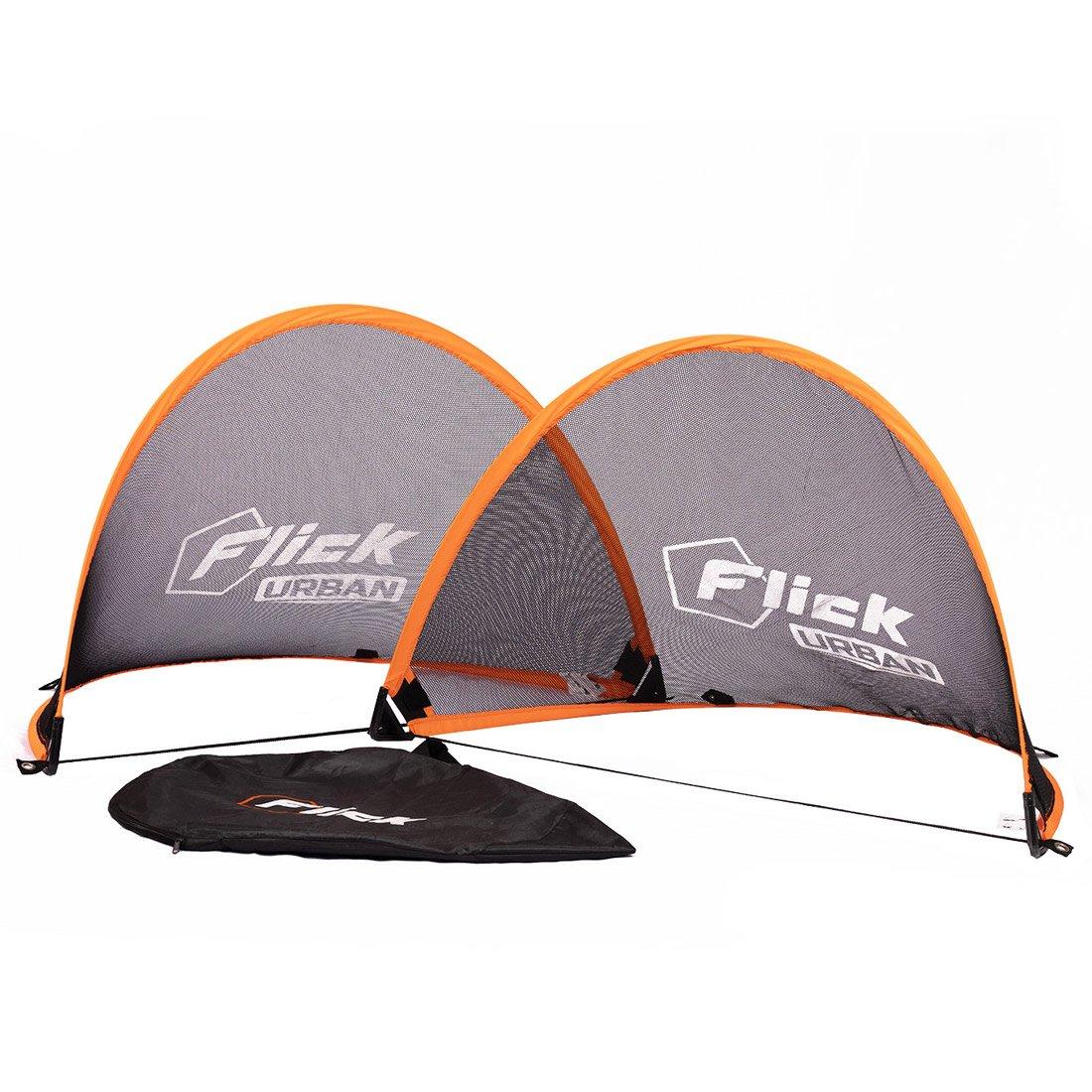 Black & Orange - Football Flick - Football Flick Urban 4ft Pop-Up Goals - 3