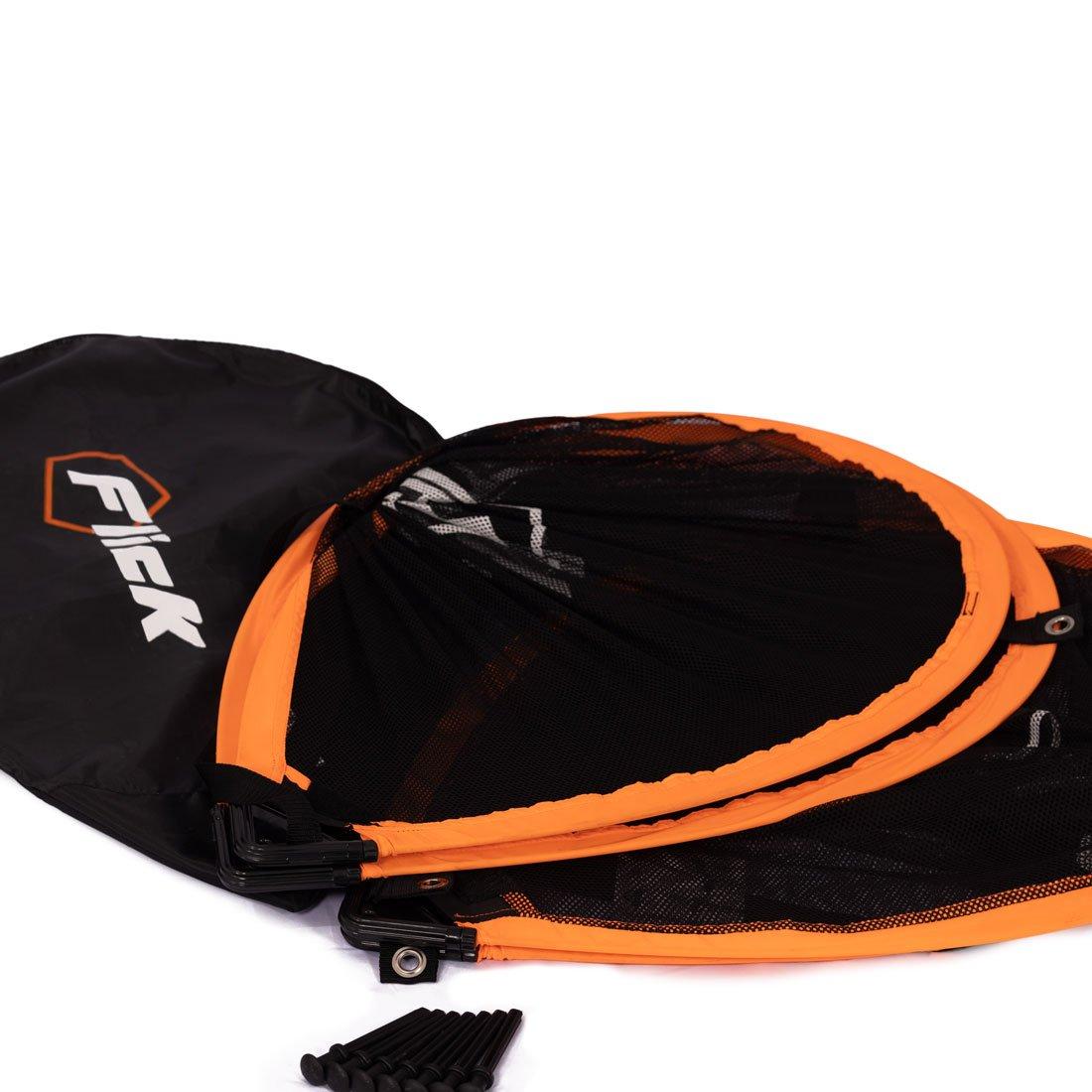 Black & Orange - Football Flick - Football Flick Urban 4ft Pop-Up Goals - 5