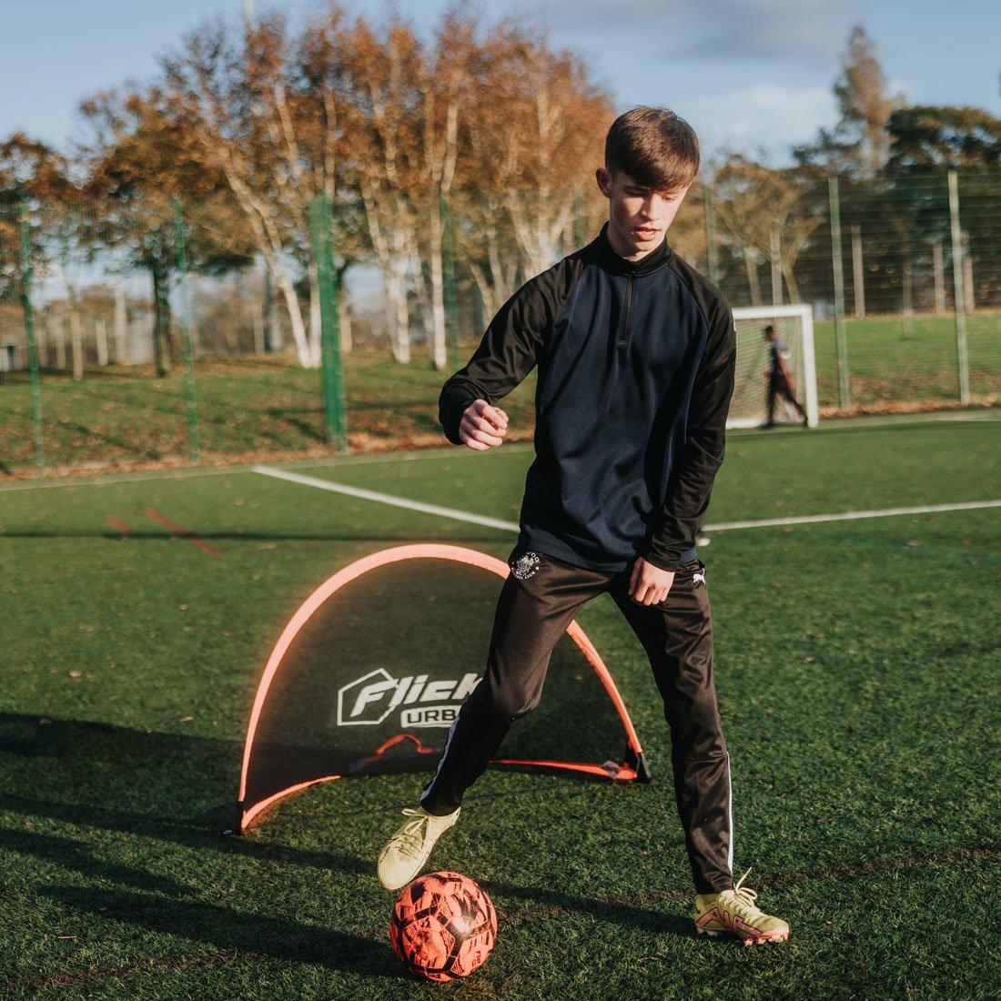 Black & Orange - Football Flick - Football Flick Urban 4ft Pop-Up Goals - 6