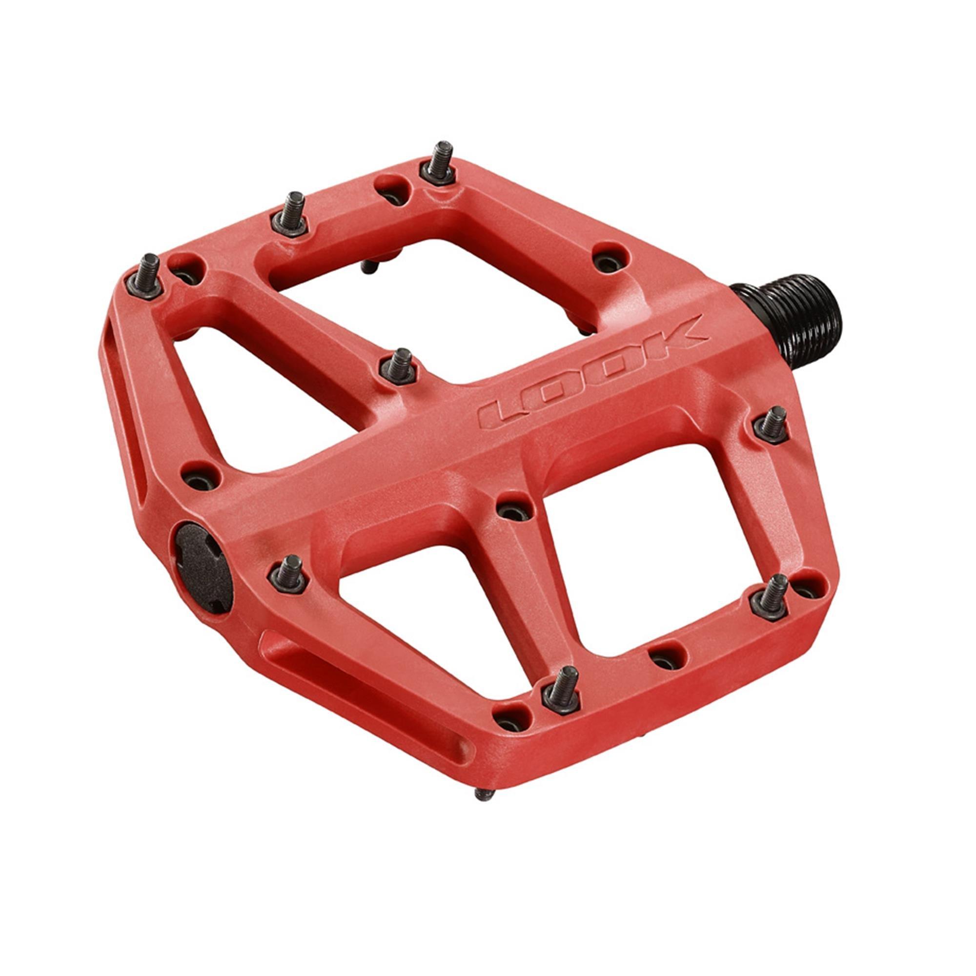 Red - Look - LOOK Trail Roc Fusion Flat MTB Pedals - 2