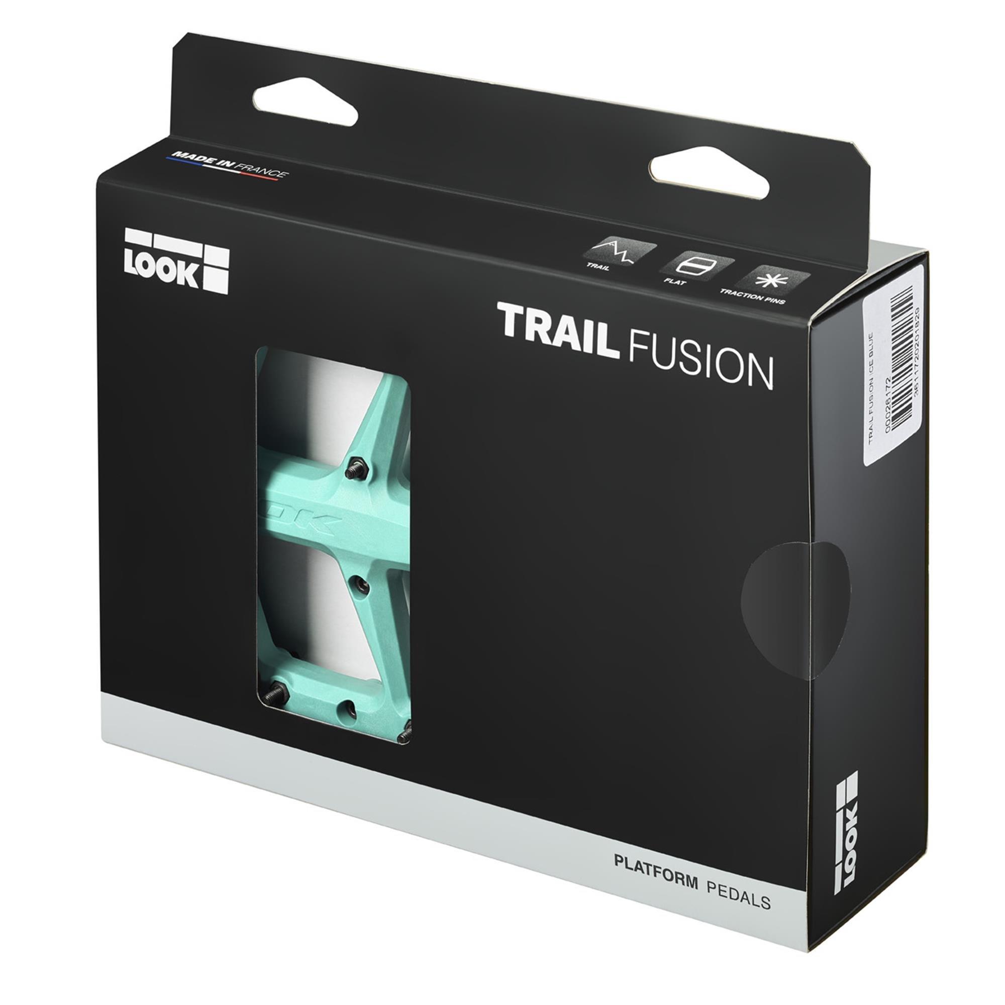Ice Blue - Look - LOOK Trail Roc Fusion Flat MTB Pedals - 3