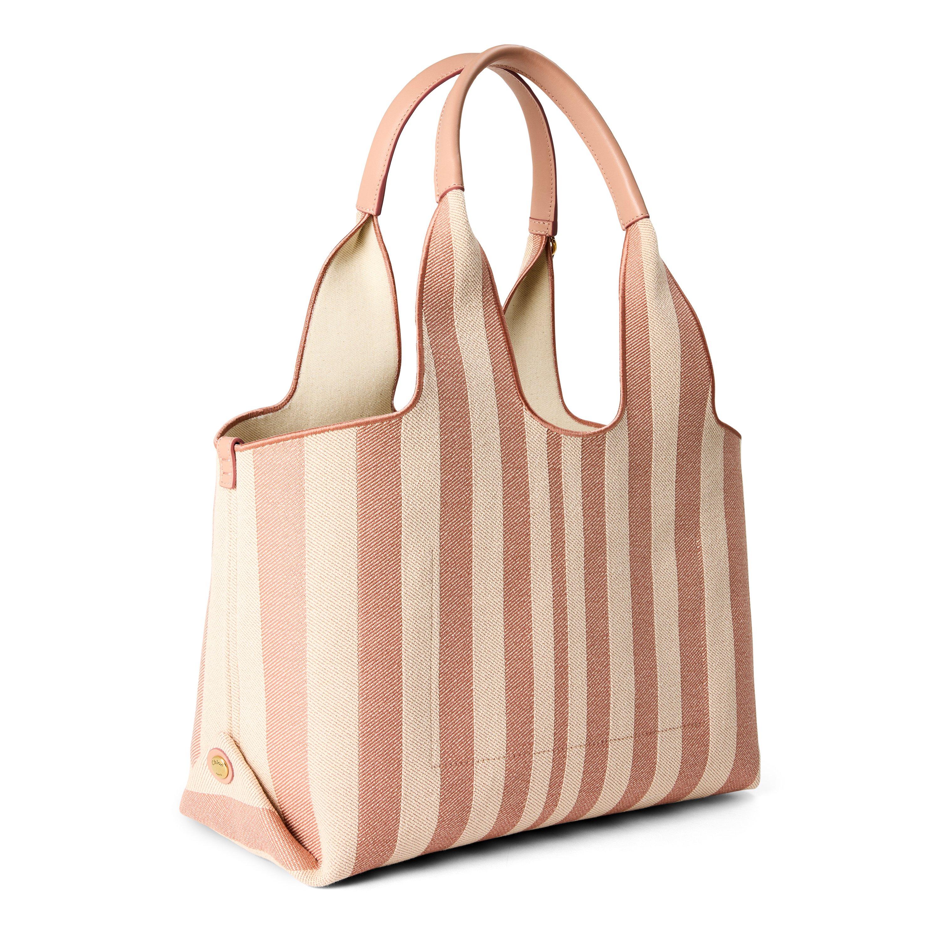 Nougat - Chloe - Women's Stripy Tote Bag - 2