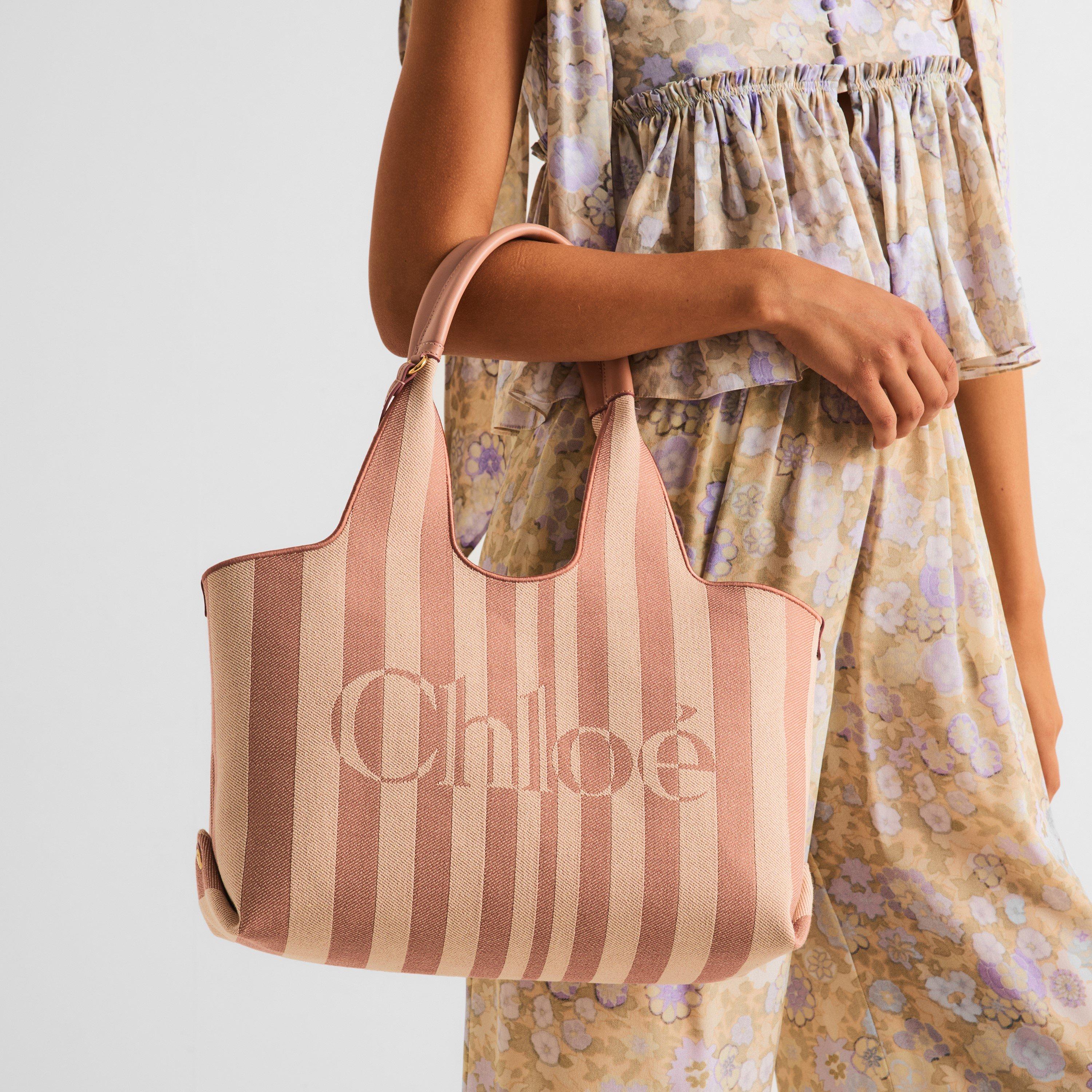 Nougat - Chloe - Women's Stripy Tote Bag - 3