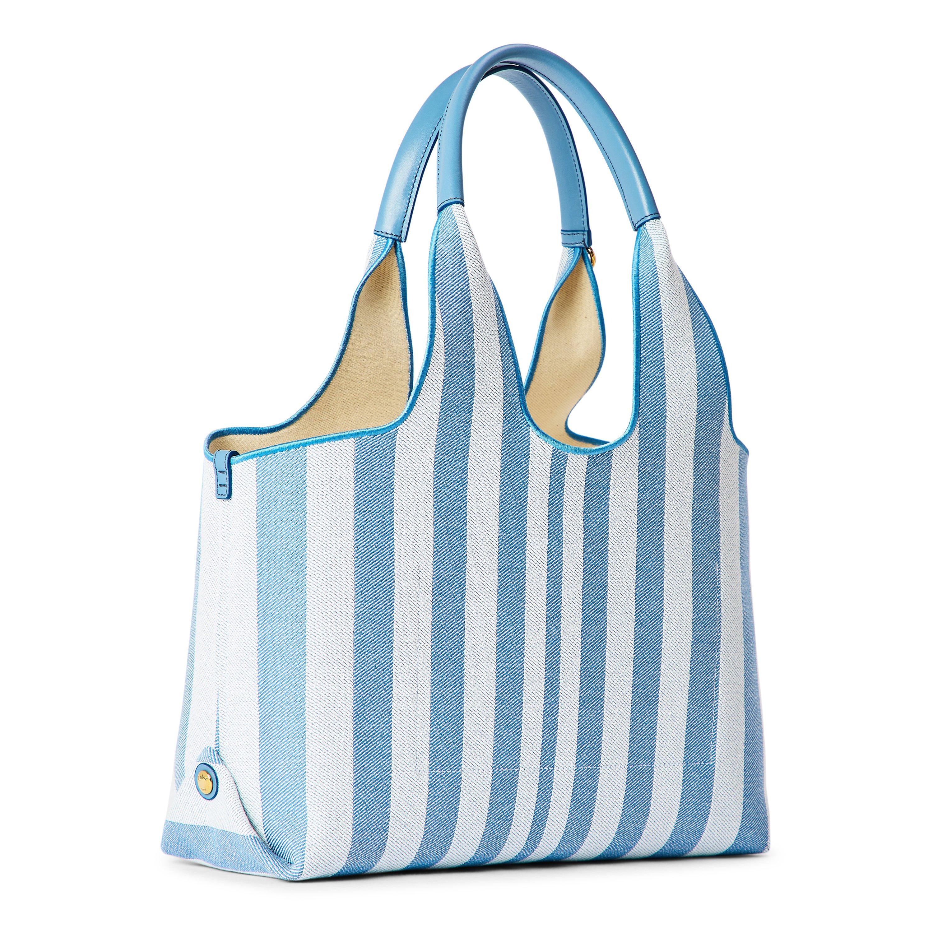 Surfing Blue - Chloe - Women's Stripy Tote Bag - 2