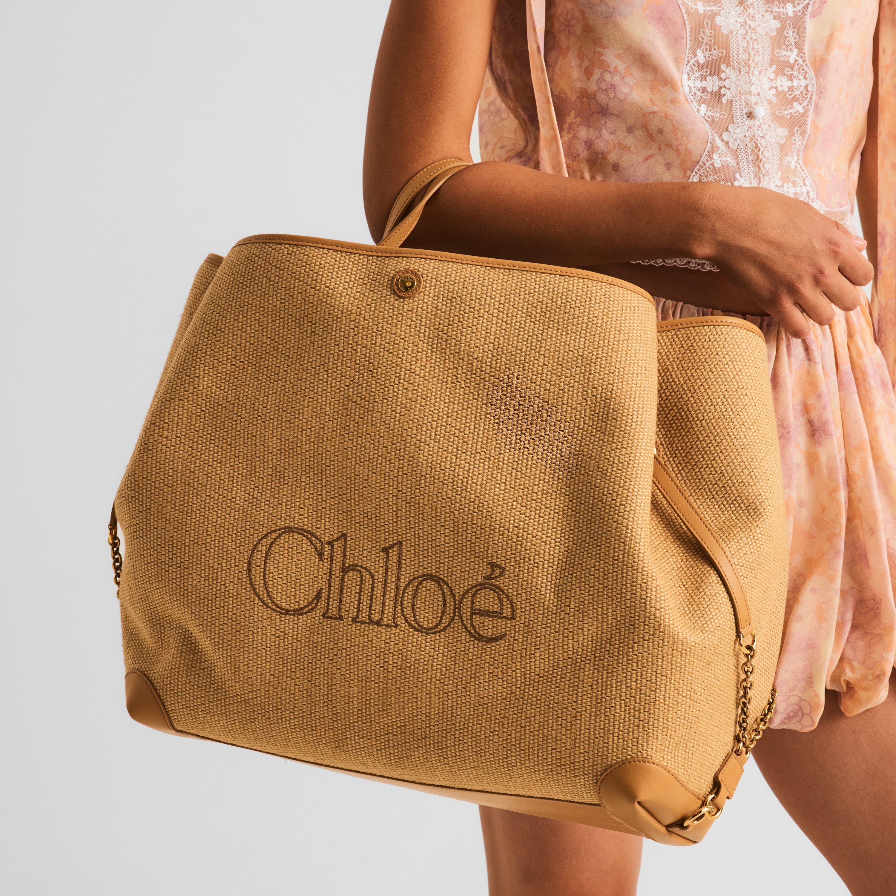 Bleached Brown - Chloe - Women's Clover Tote Bag - 3