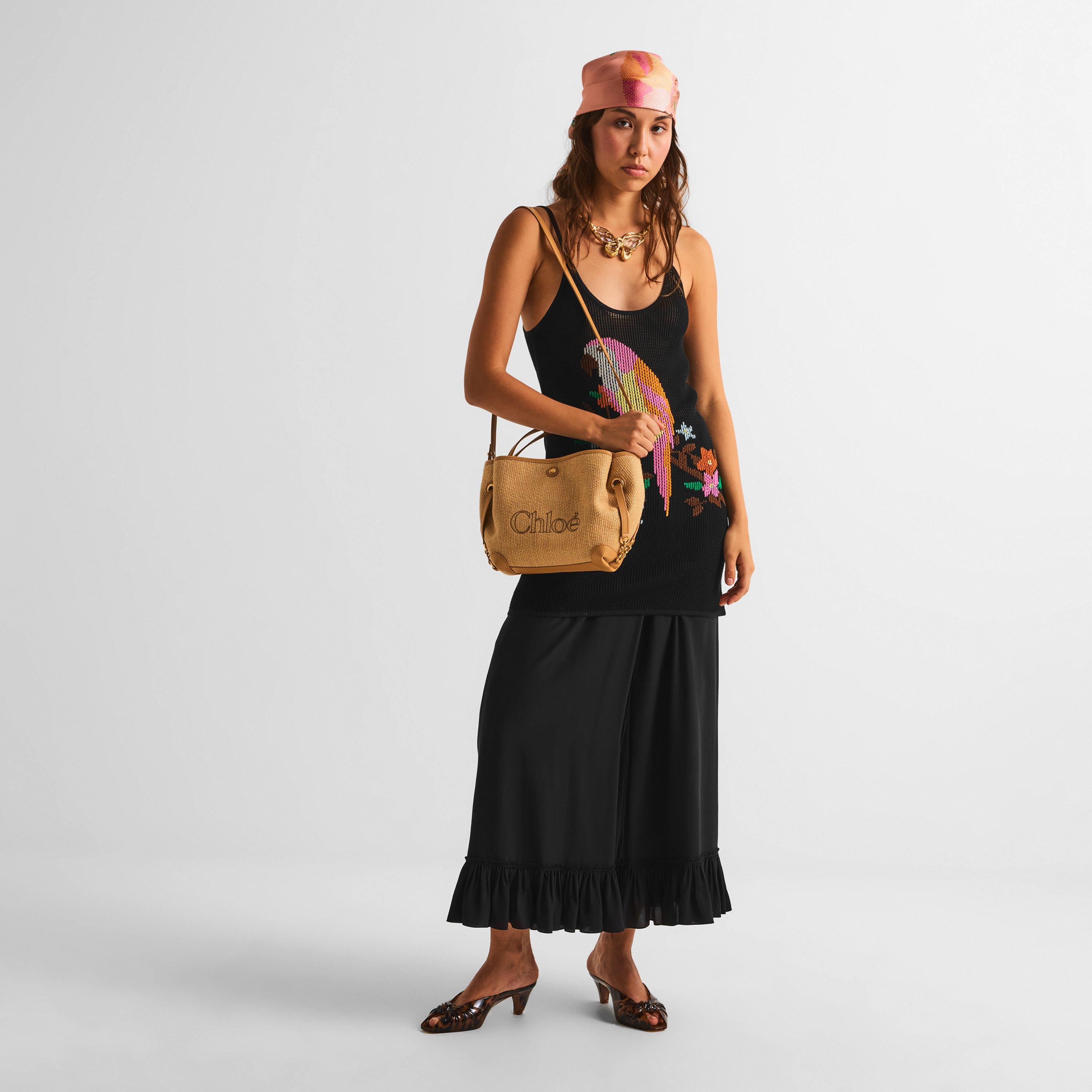 Bleached Brown - Chloe - Women's Banana Shoulder Bag - 6