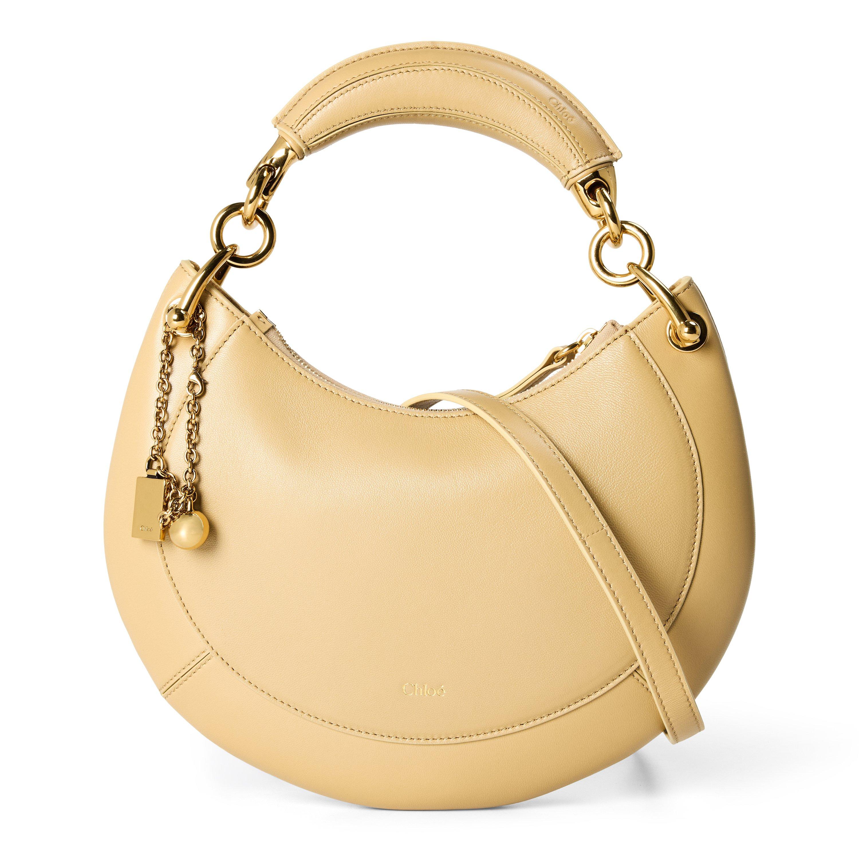 Dusty Beige - Chloe - Women's Chloe Banana Top Handle Bag - 1