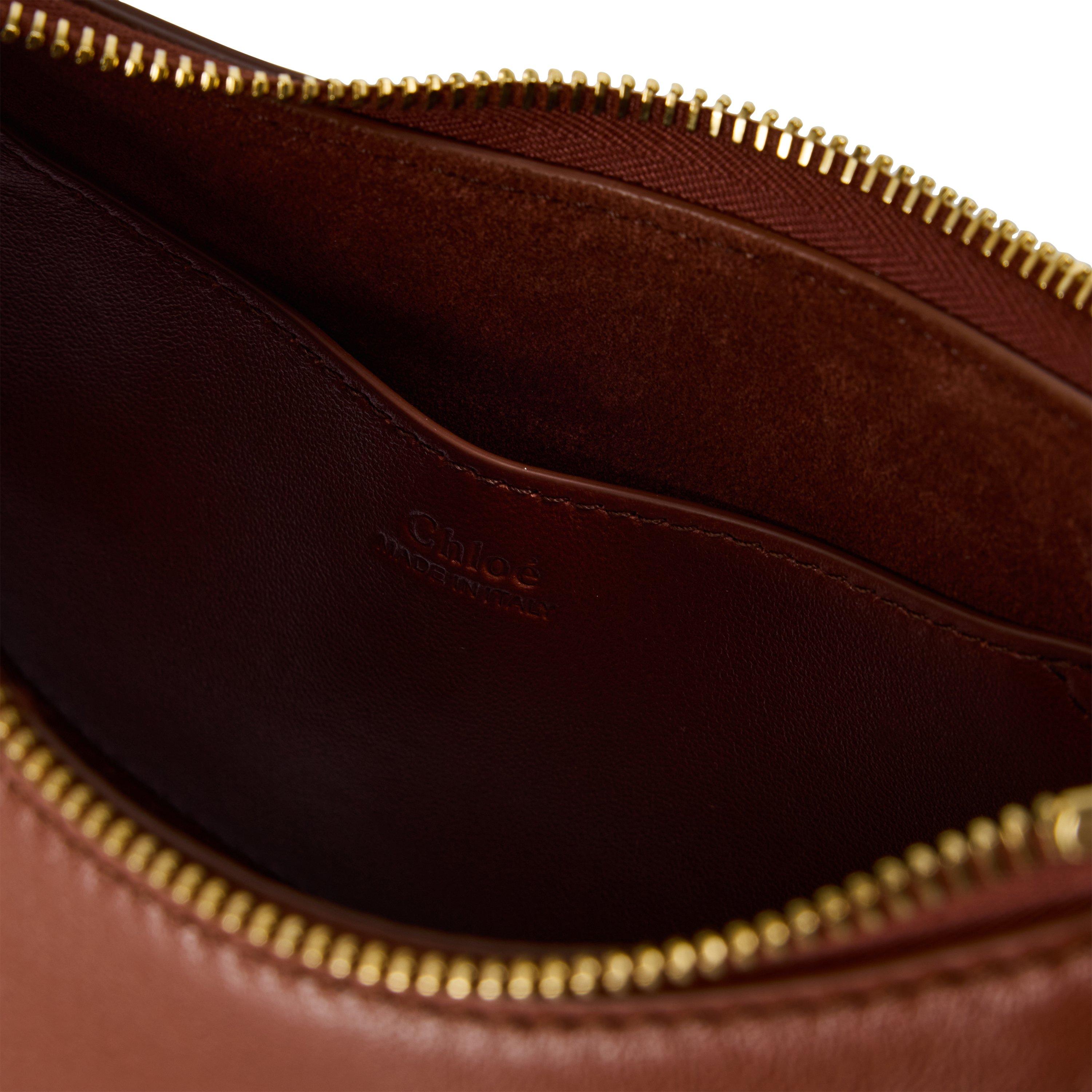 Blushy Brown - Chloe - Women's Chloe Banana Top Handle Bag - 4