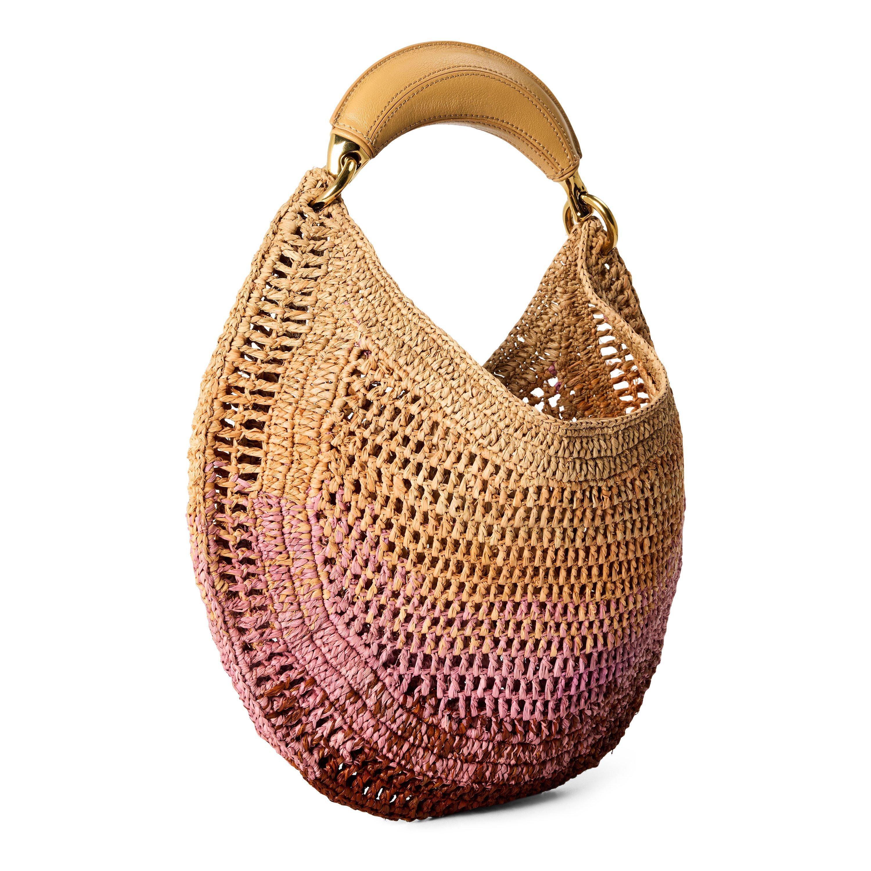 Bleached Brown - Chloe - Women's Summer Banana Top Handle Bag - 2