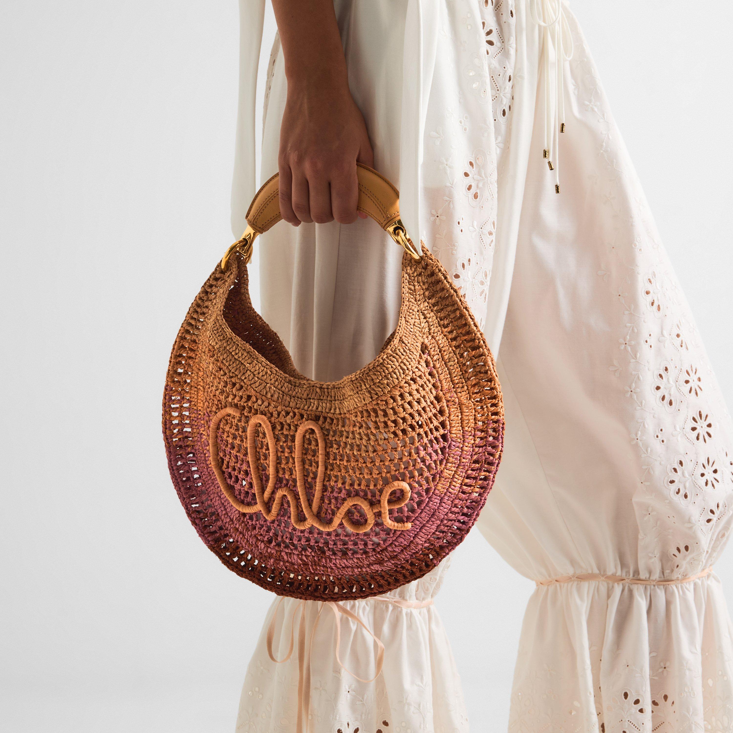 Bleached Brown - Chloe - Women's Summer Banana Top Handle Bag - 3